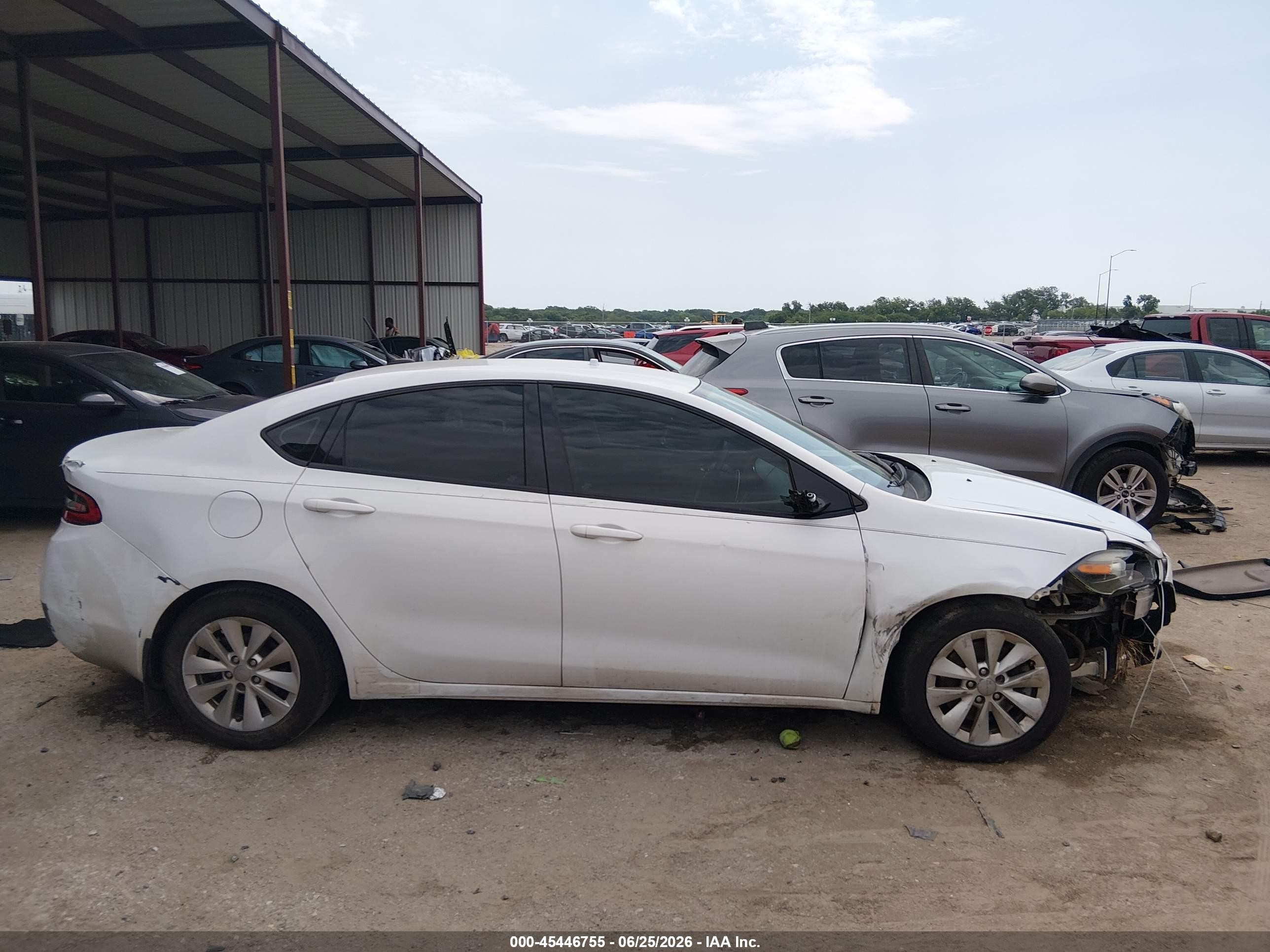 2014 Dodge Dart Sxt Белый vin: 1C3CDFBB9ED822349