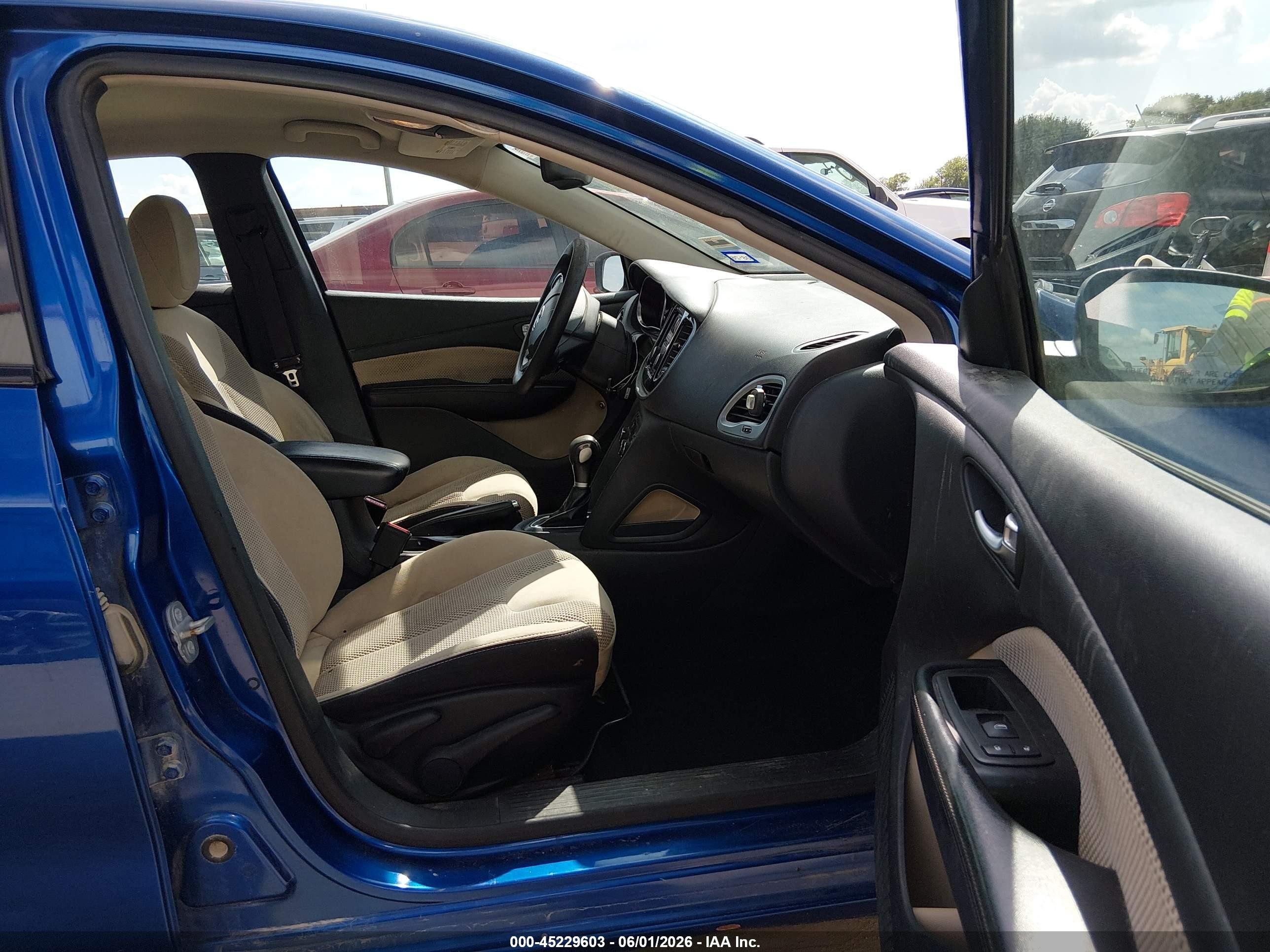 2014 Dodge Dart Sxt Blue vin: 1C3CDFBB9ED860535