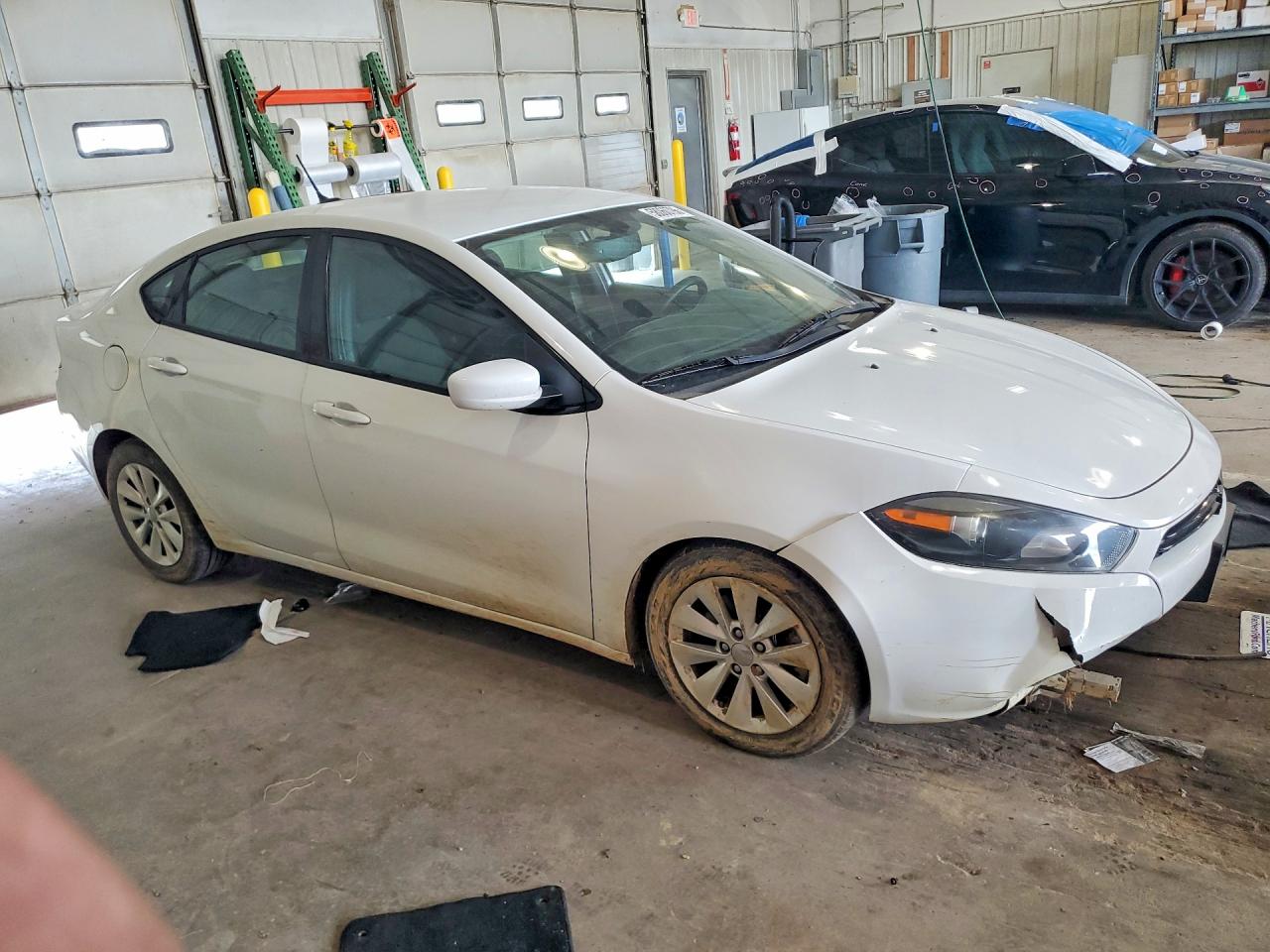 2014 Dodge Dart Sxt White vin: 1C3CDFBB9ED877612