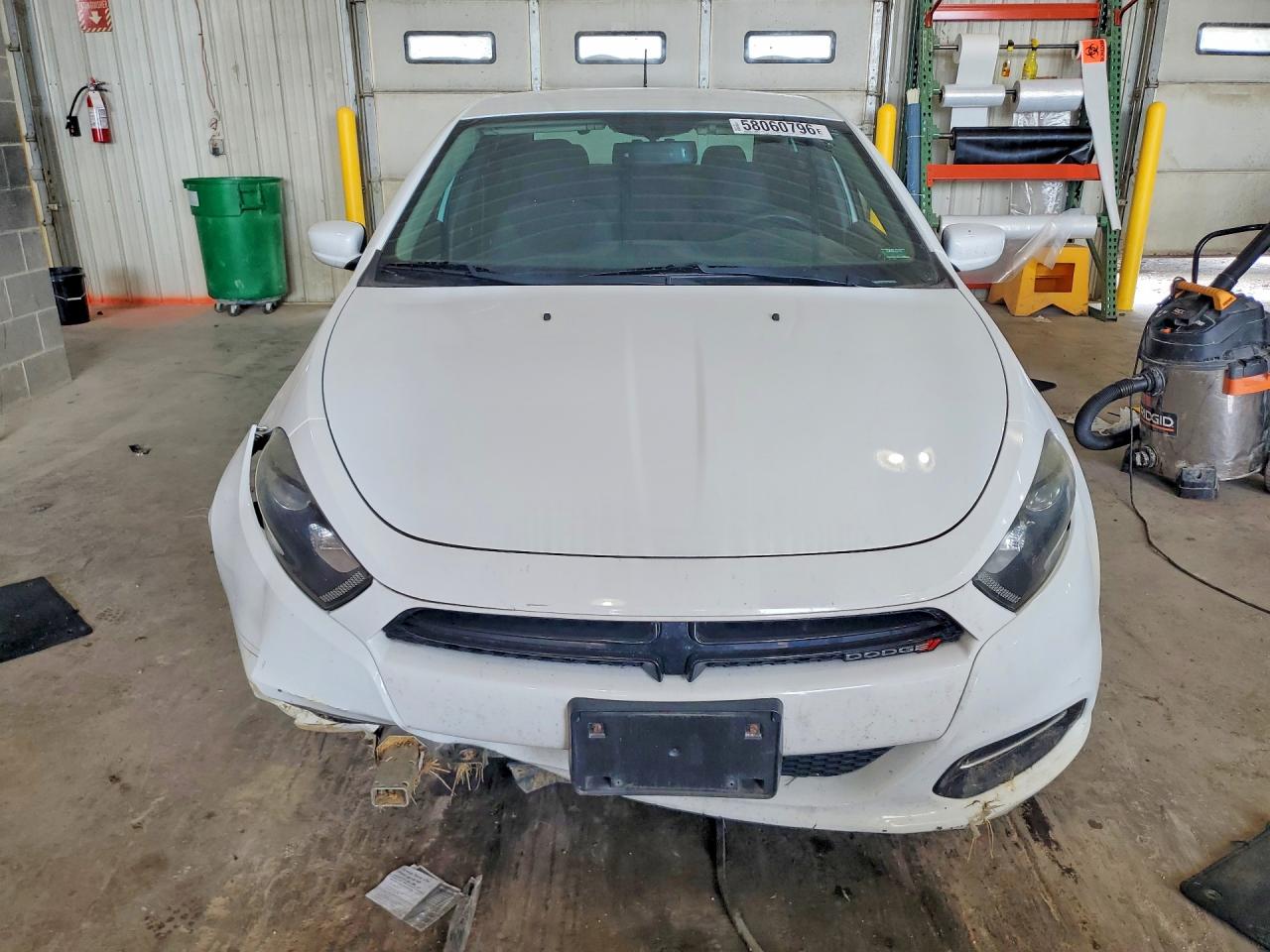 2014 Dodge Dart Sxt White vin: 1C3CDFBB9ED877612