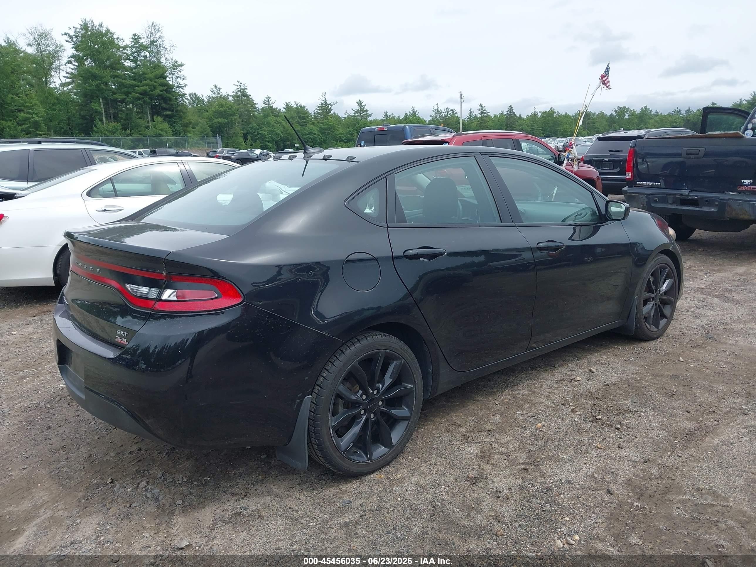 2014 Dodge Dart Sxt Black vin: 1C3CDFBB9ED902413