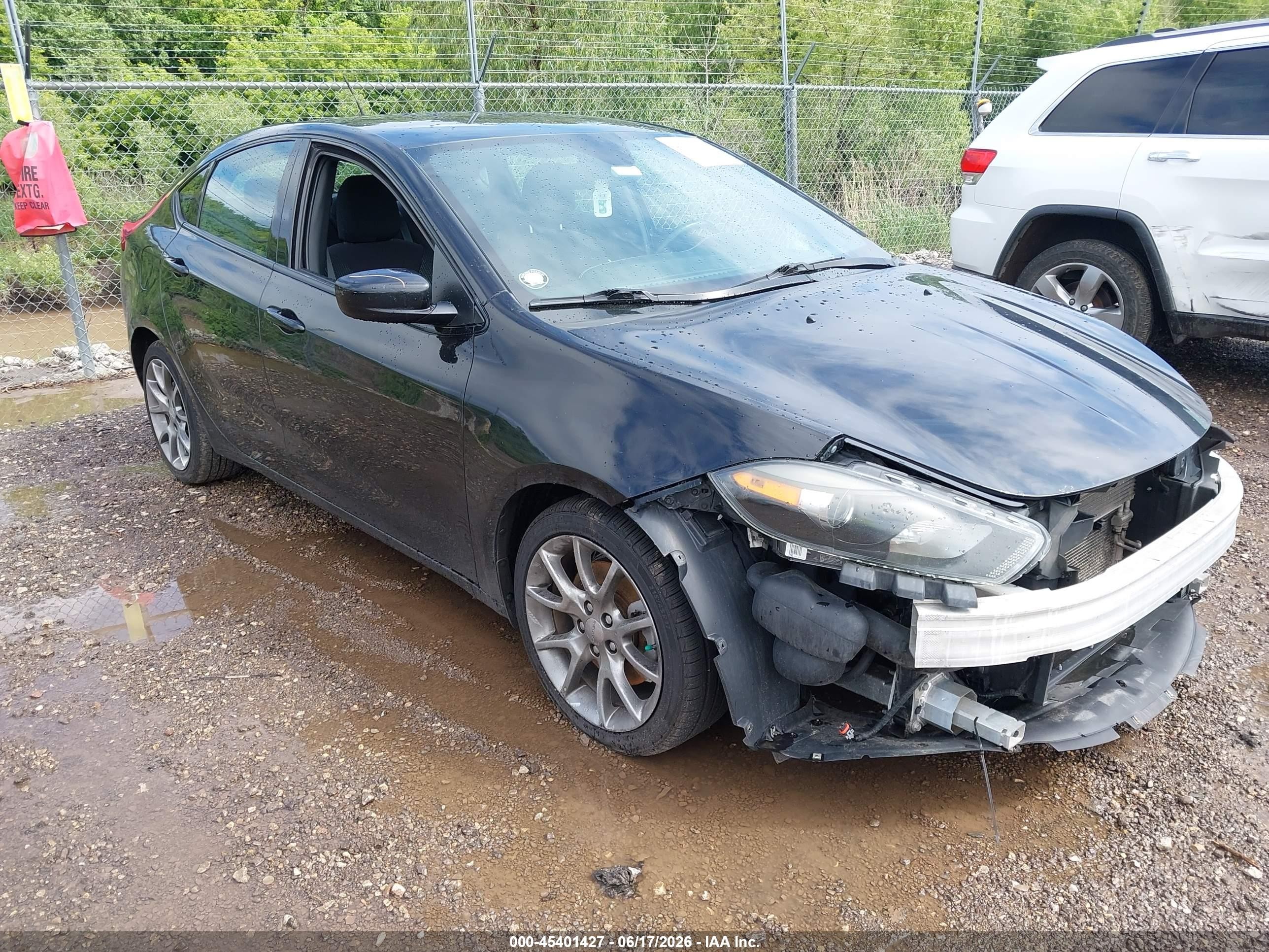 2015 Dodge Dart Sxt Black vin: 1C3CDFBB9FD123384