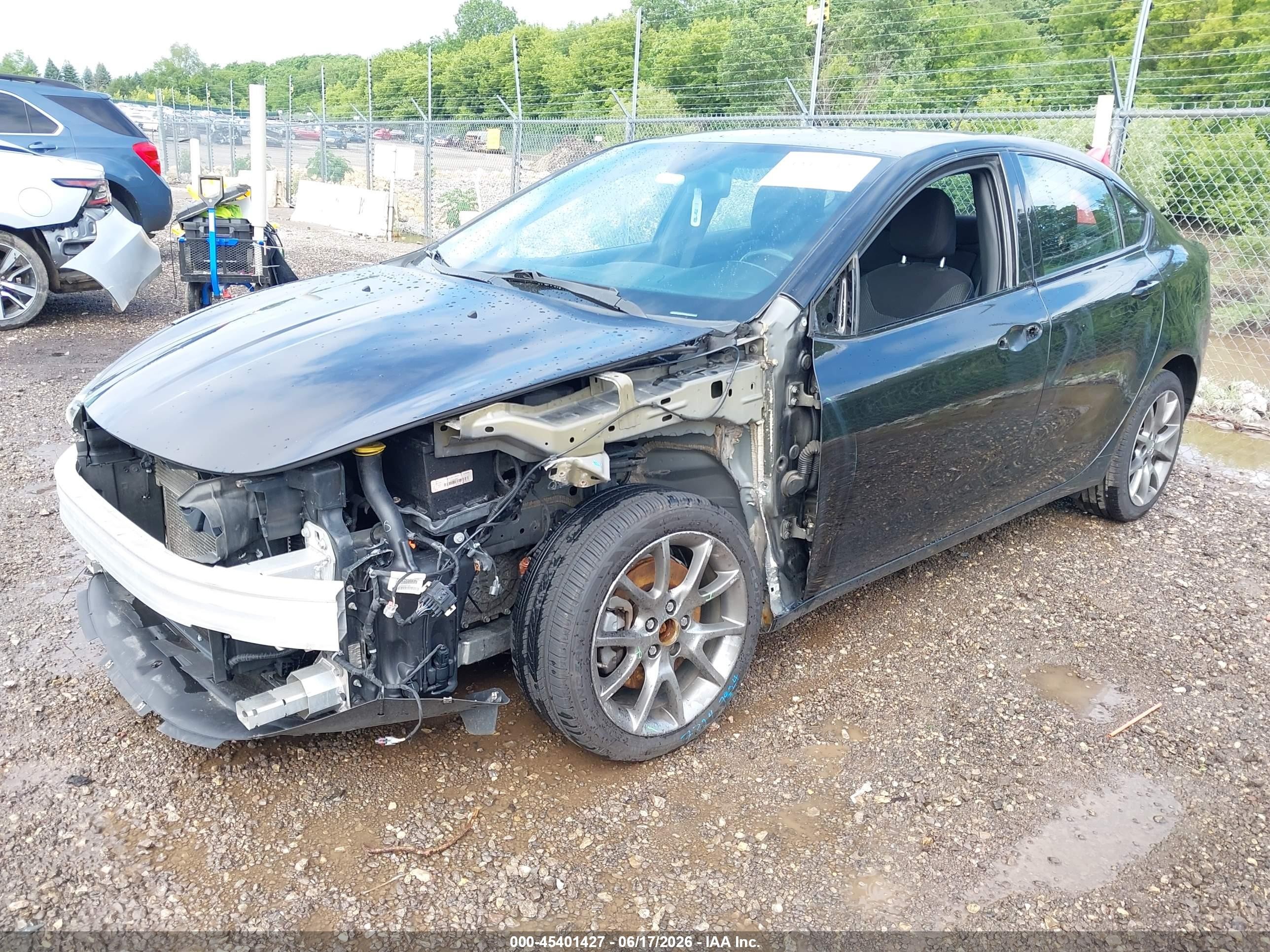 2015 Dodge Dart Sxt Black vin: 1C3CDFBB9FD123384