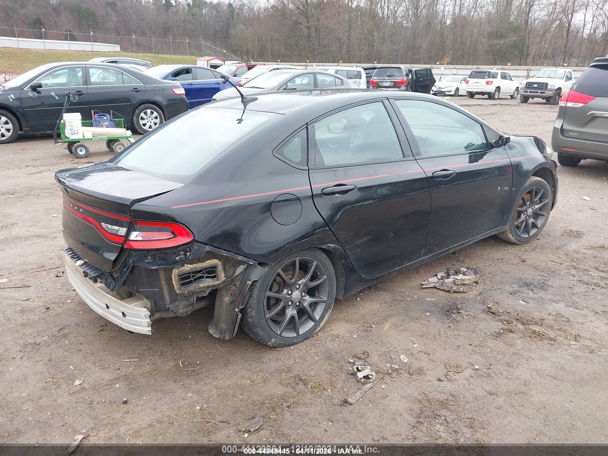 2015 Dodge Dart Sxt Black vin: 1C3CDFBB9FD181981