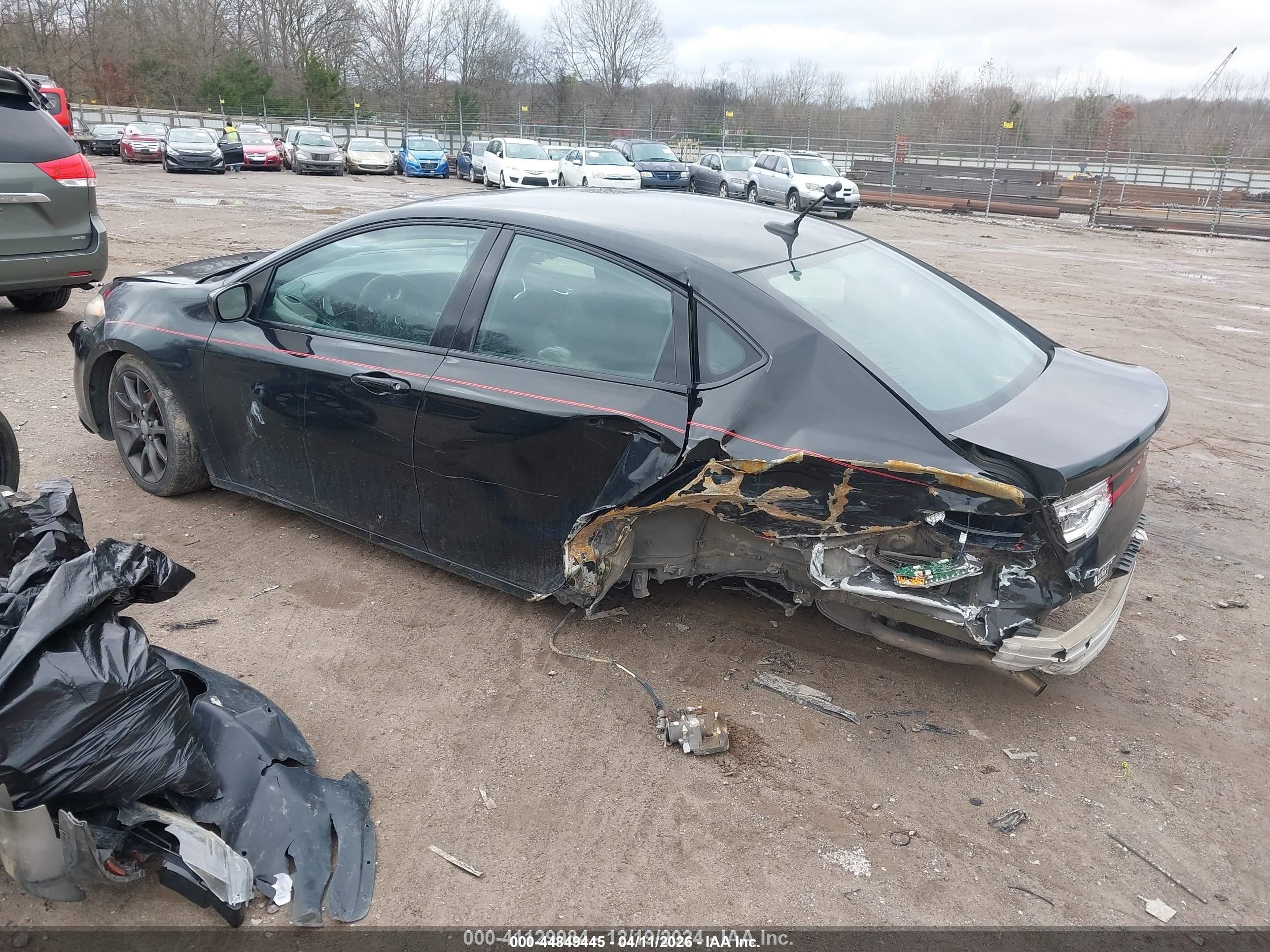2015 Dodge Dart Sxt Black vin: 1C3CDFBB9FD181981