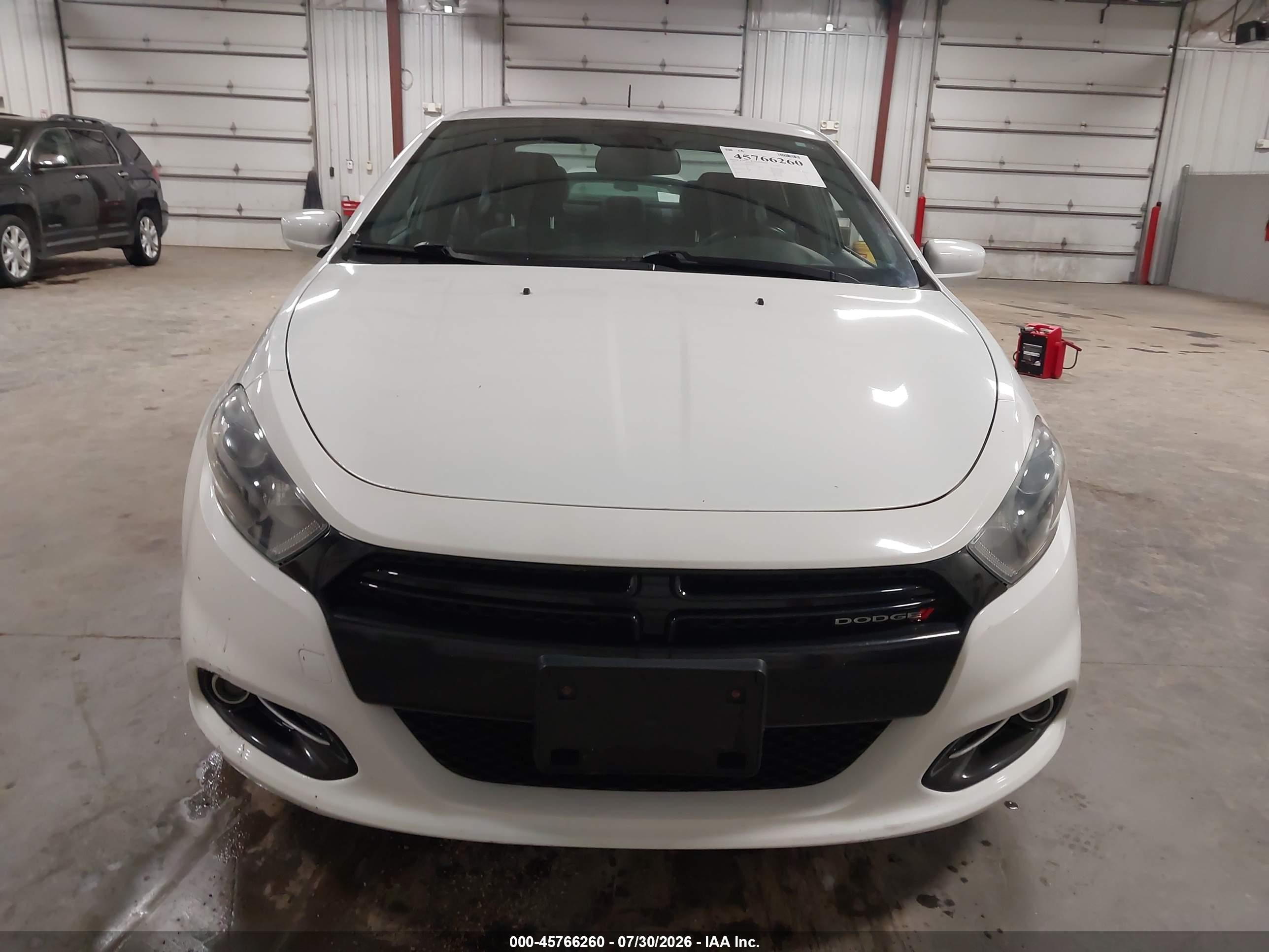 2015 Dodge Dart Sxt White vin: 1C3CDFBB9FD201016