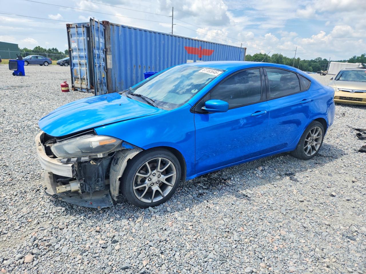 2015 Dodge Dart Sxt Blue vin: 1C3CDFBB9FD243251