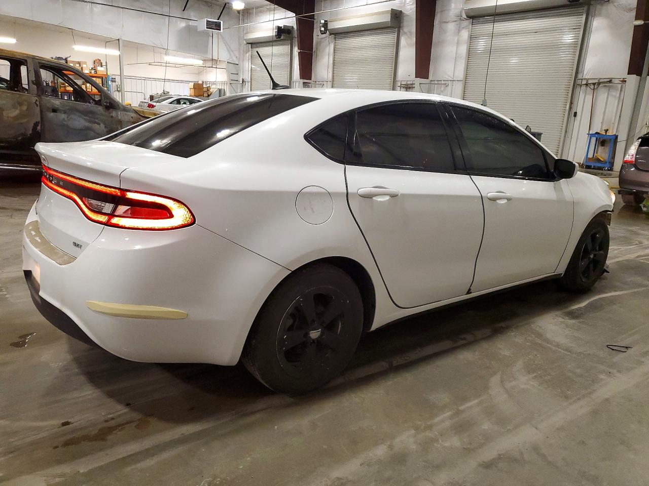 2015 Dodge Dart Sxt White vin: 1C3CDFBB9FD320409