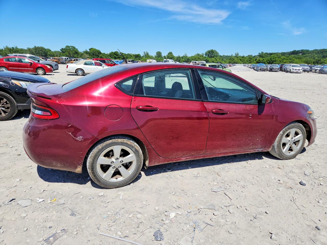 2015 Dodge Dart Sxt Maroon vin: 1C3CDFBB9FD330325