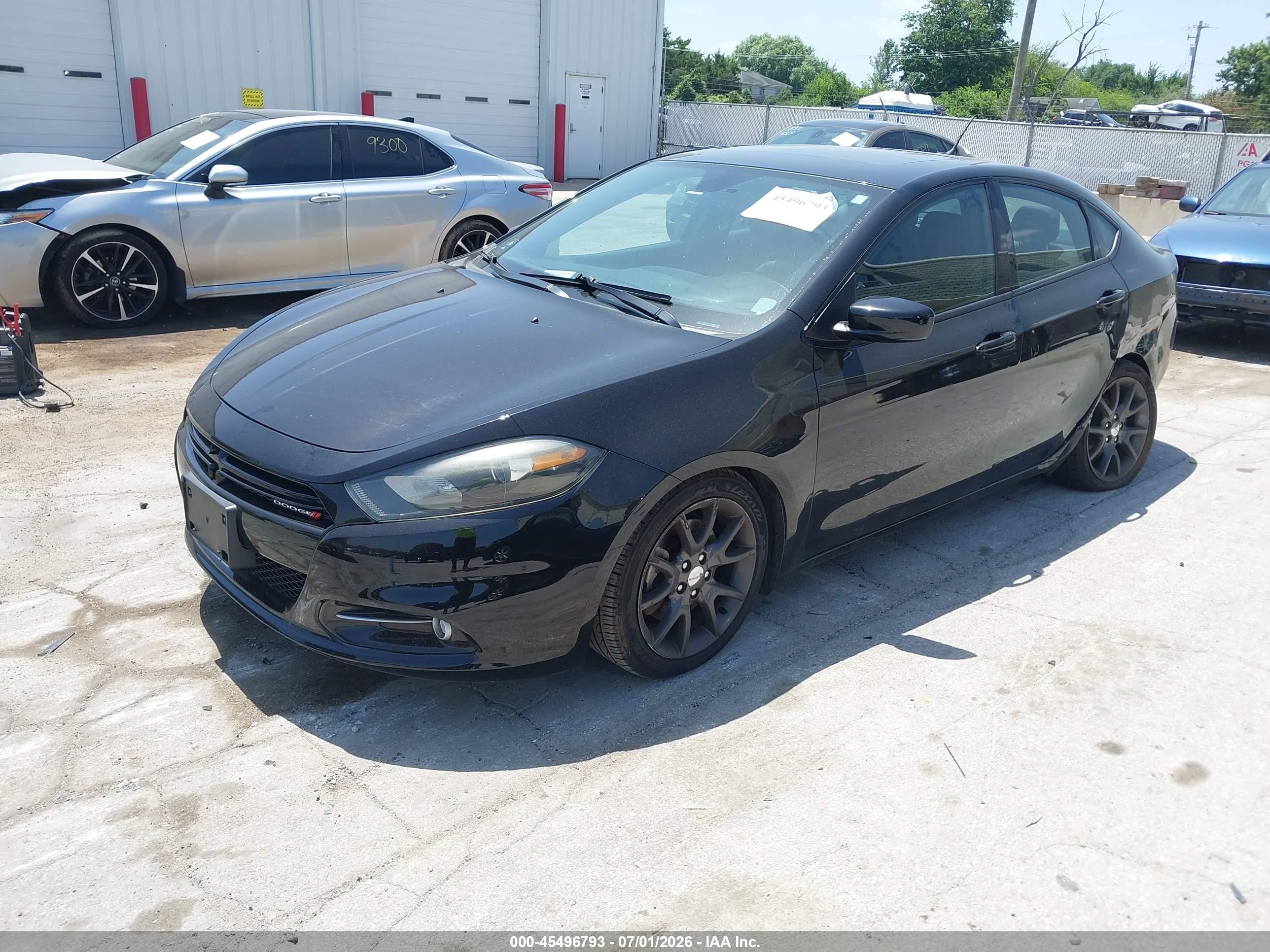 2015 Dodge Dart Sxt Black vin: 1C3CDFBB9FD414760