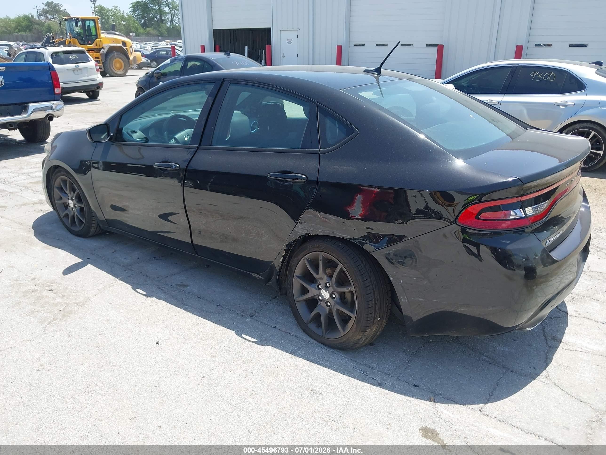 2015 Dodge Dart Sxt Black vin: 1C3CDFBB9FD414760