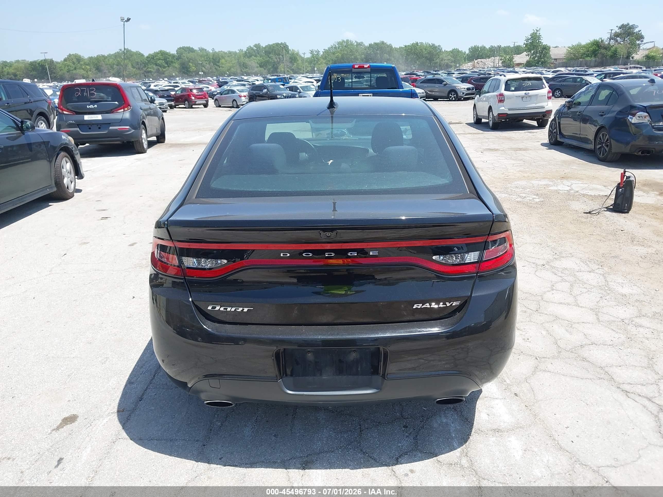 2015 Dodge Dart Sxt Black vin: 1C3CDFBB9FD414760