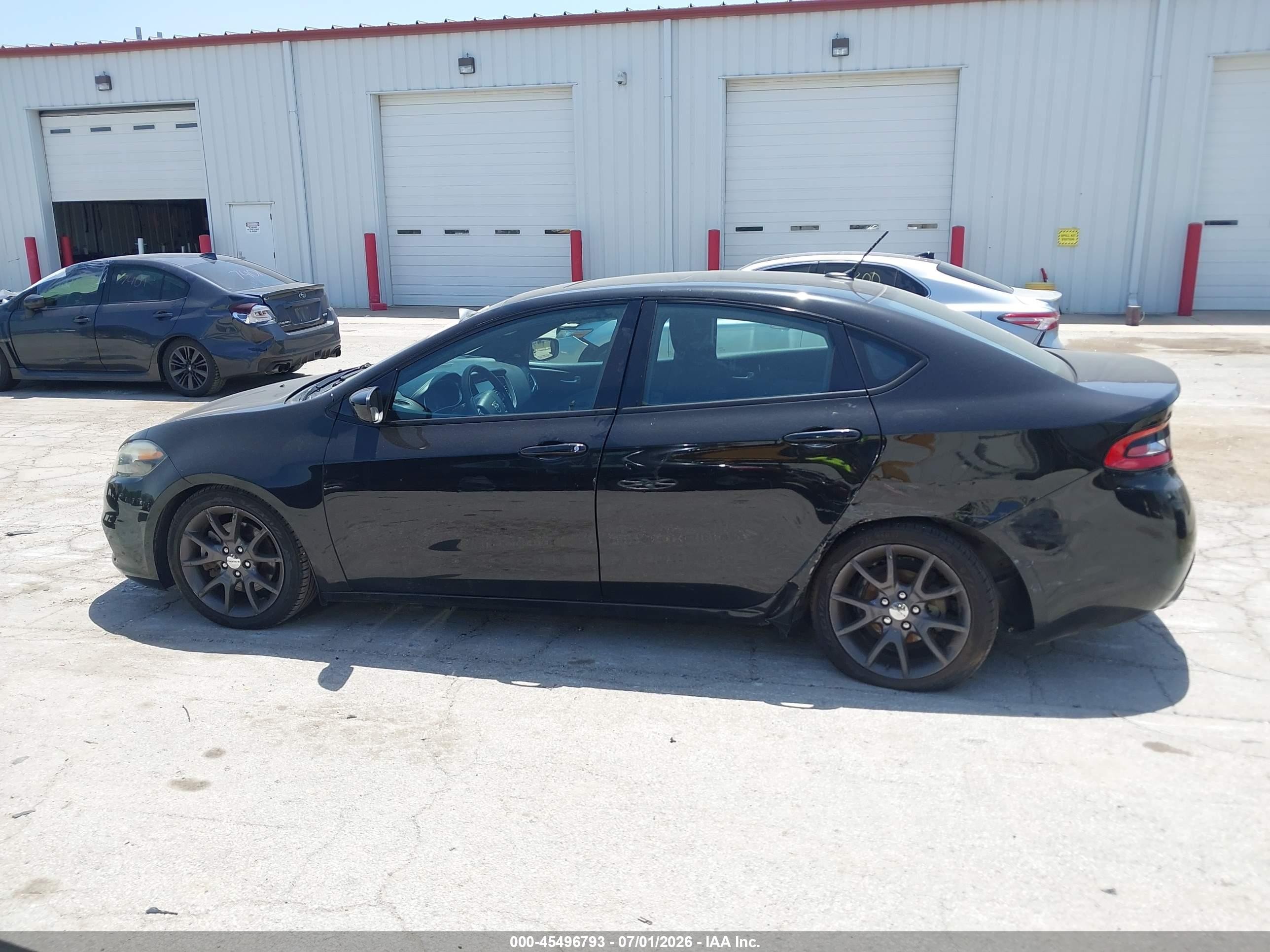 2015 Dodge Dart Sxt Black vin: 1C3CDFBB9FD414760