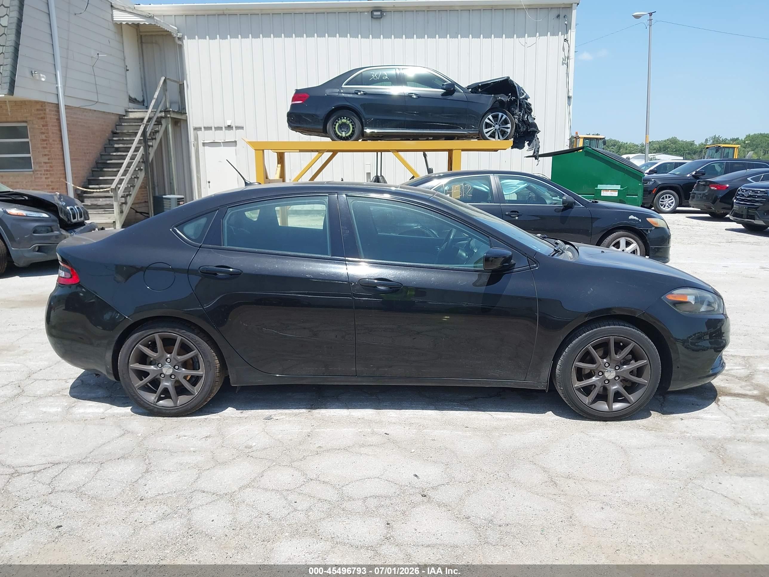 2015 Dodge Dart Sxt Black vin: 1C3CDFBB9FD414760