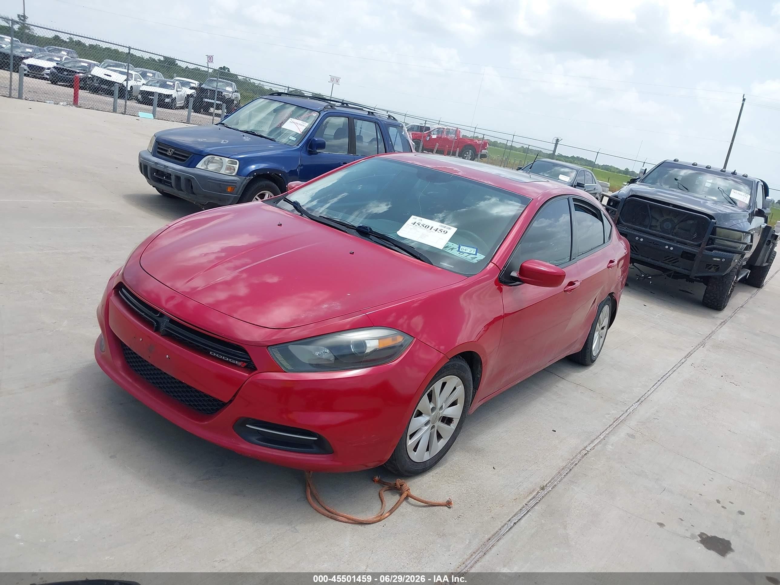2014 Dodge Dart Sxt Red vin: 1C3CDFBBXED702415