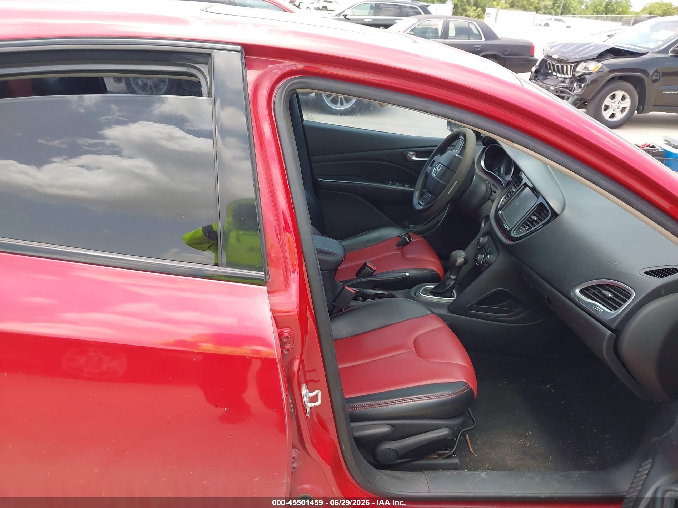 2014 Dodge Dart Sxt Red vin: 1C3CDFBBXED702415