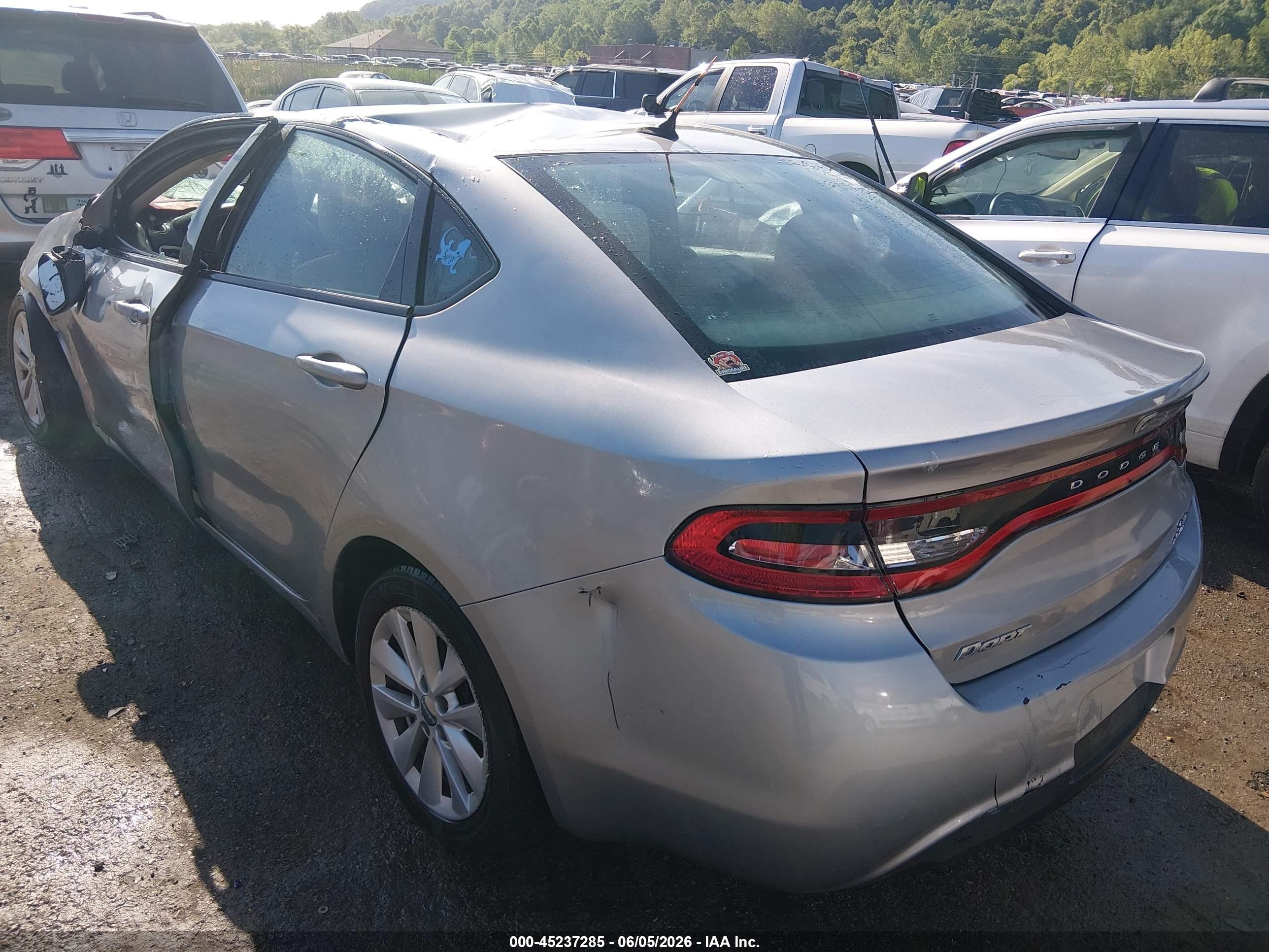 2014 Dodge Dart Sxt Silver vin: 1C3CDFBBXED770410