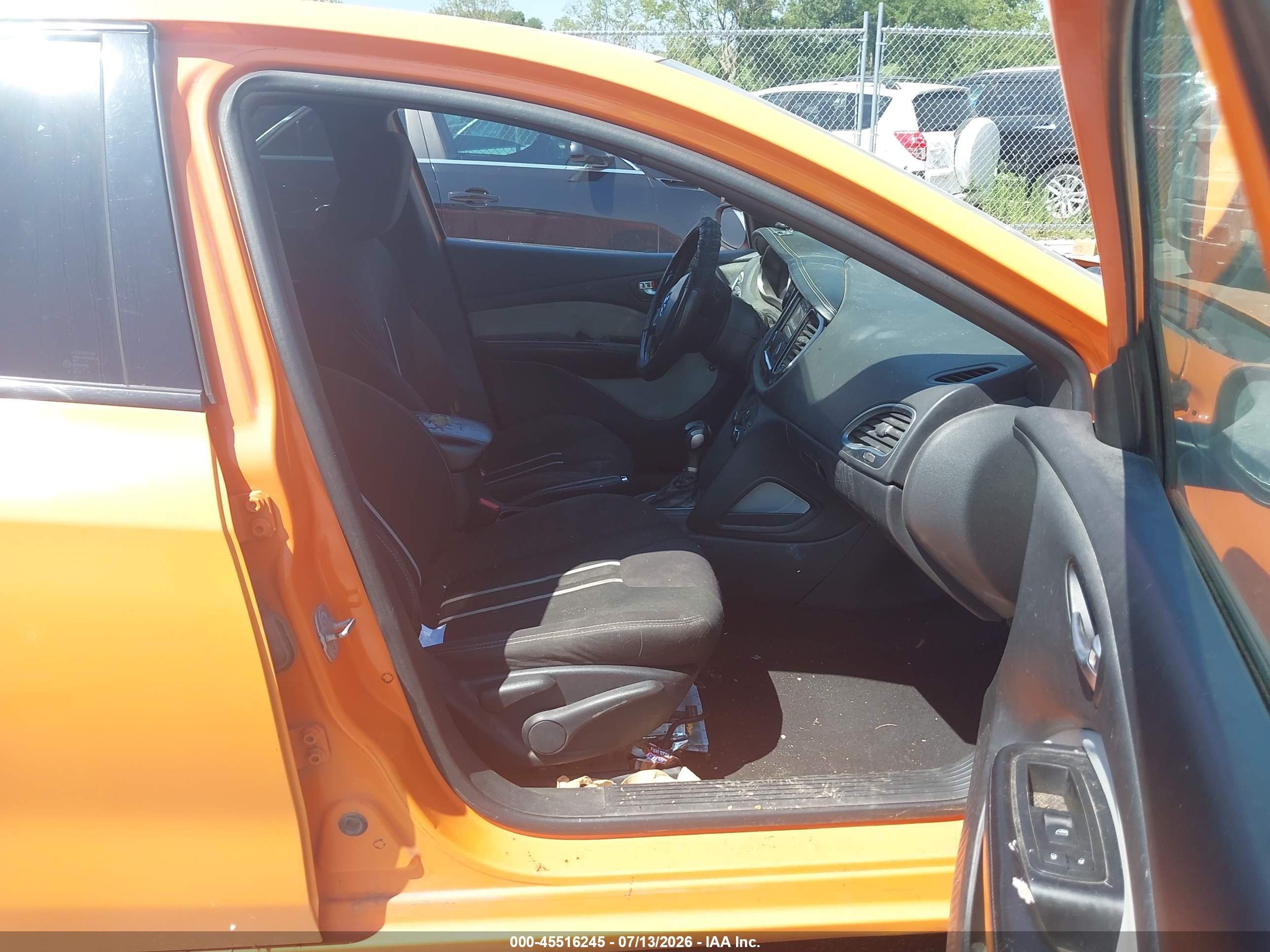 2014 Dodge Dart Sxt Orange vin: 1C3CDFBBXED786767