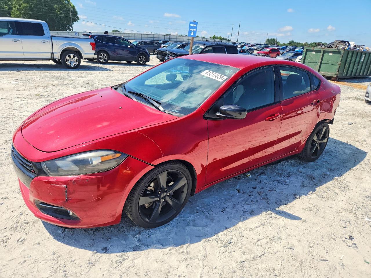 2014 Dodge Dart Sxt Red vin: 1C3CDFBBXED799874