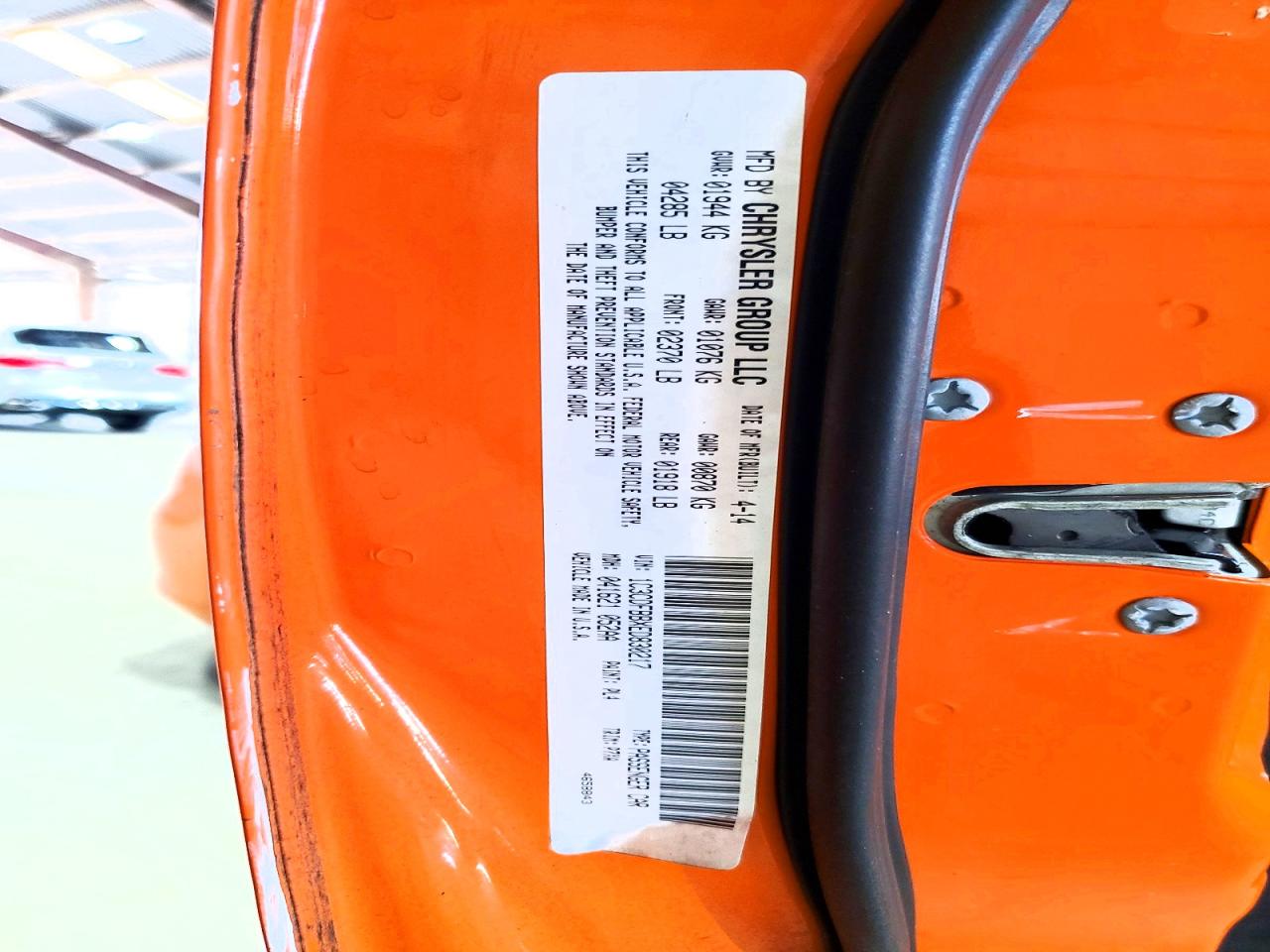 2014 Dodge Dart 4d Sxt/rallye Orange vin: 1C3CDFBBXED830217
