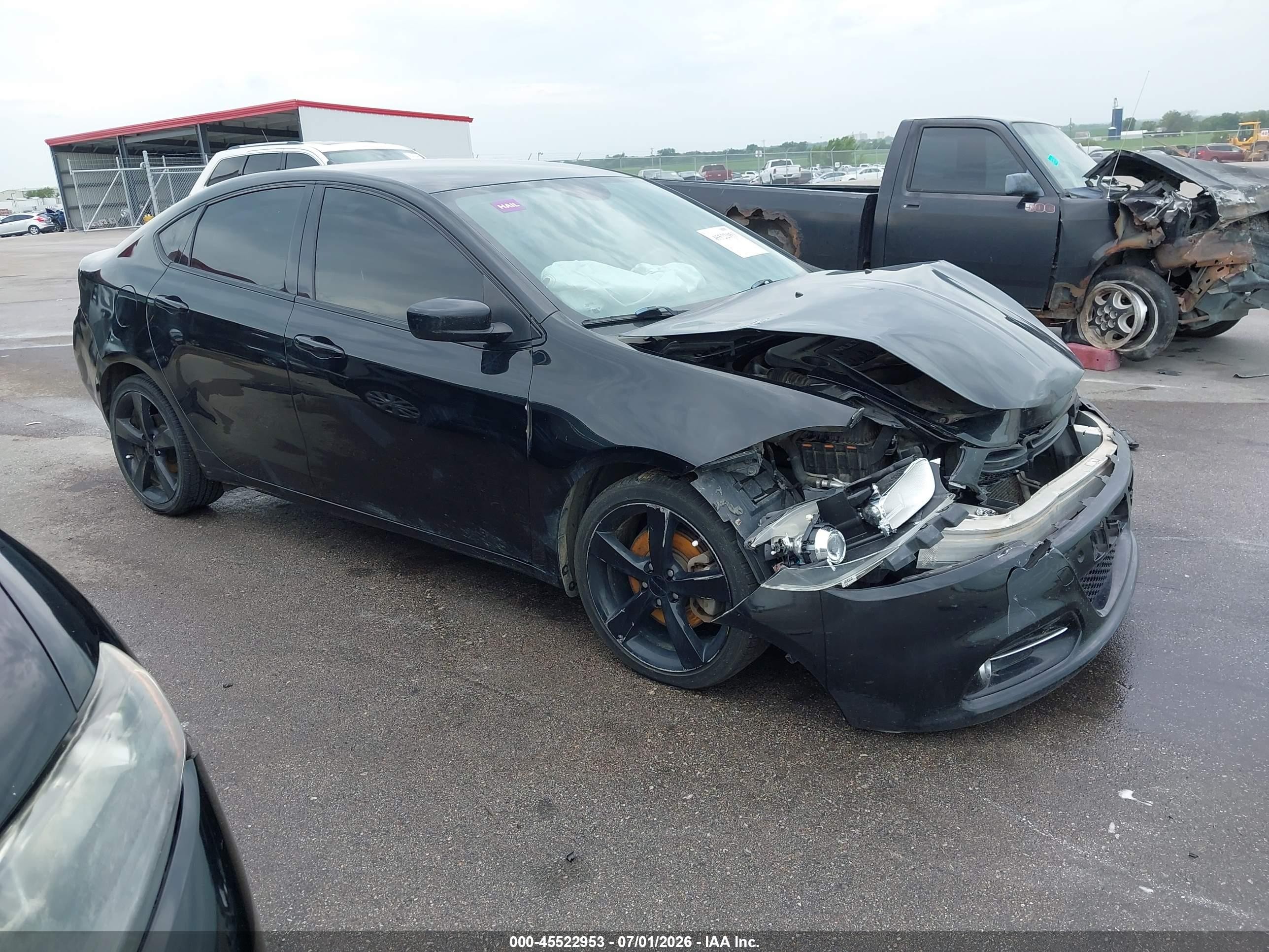 2014 Dodge Dart Sxt Black vin: 1C3CDFBBXED859703