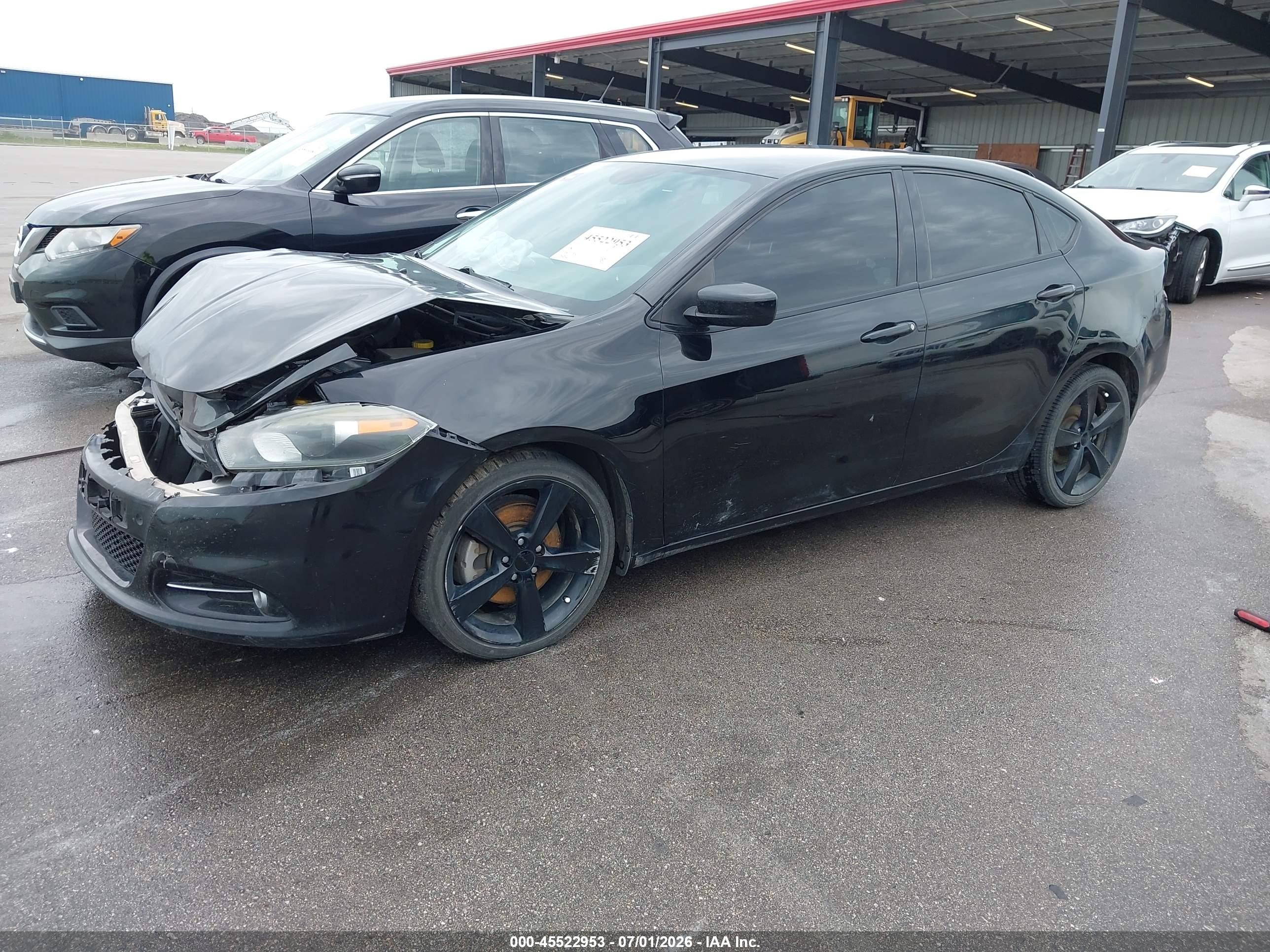 2014 Dodge Dart Sxt Black vin: 1C3CDFBBXED859703