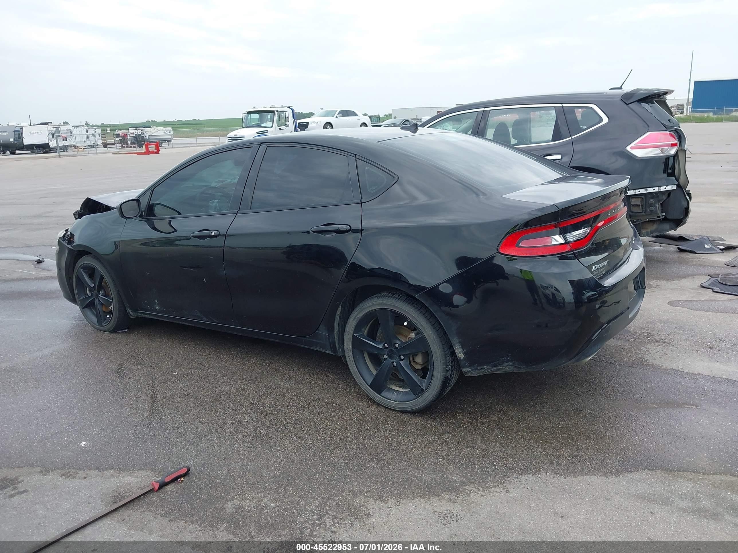 2014 Dodge Dart Sxt Black vin: 1C3CDFBBXED859703