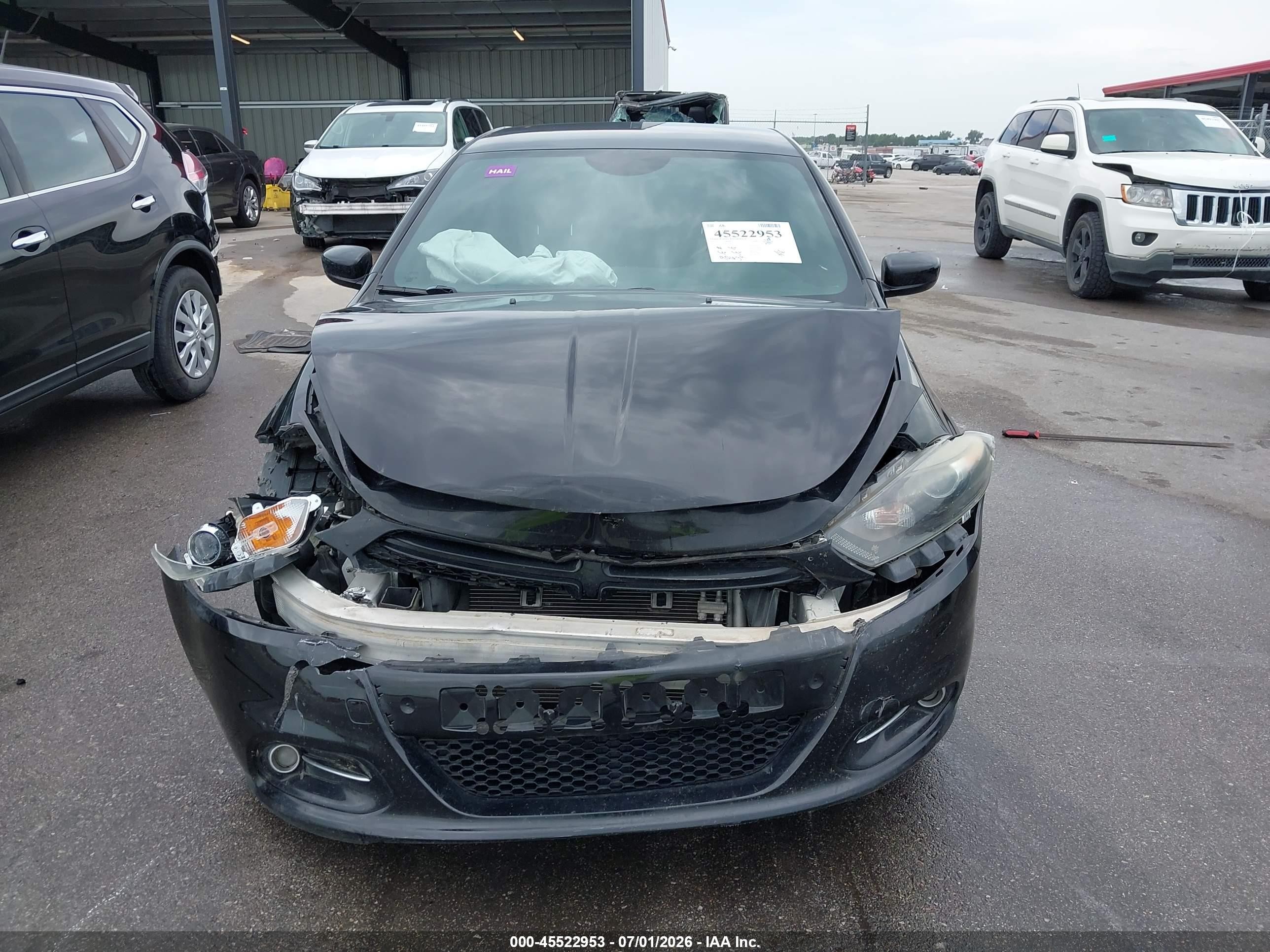 2014 Dodge Dart Sxt Black vin: 1C3CDFBBXED859703