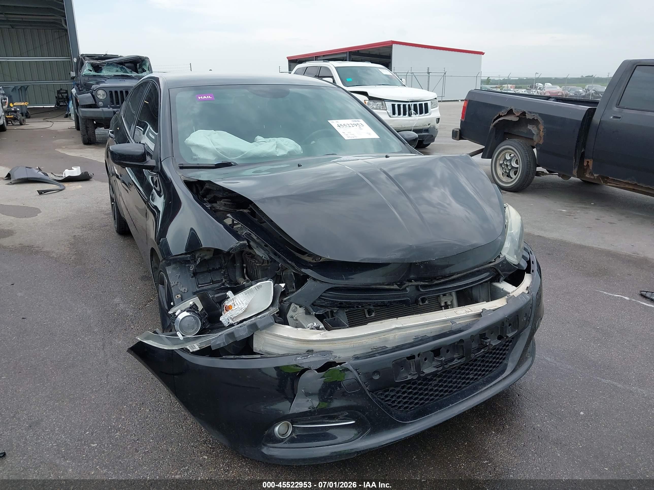2014 Dodge Dart Sxt Black vin: 1C3CDFBBXED859703