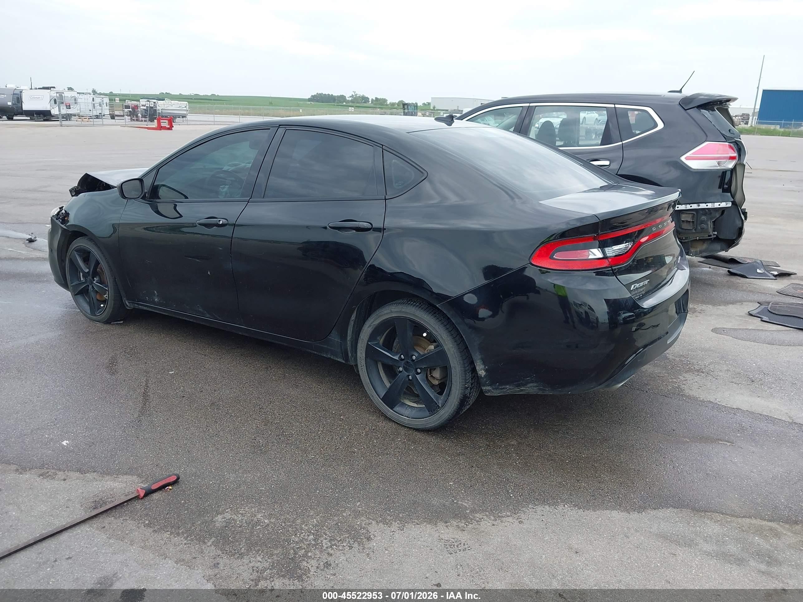 2014 Dodge Dart Sxt Black vin: 1C3CDFBBXED859703