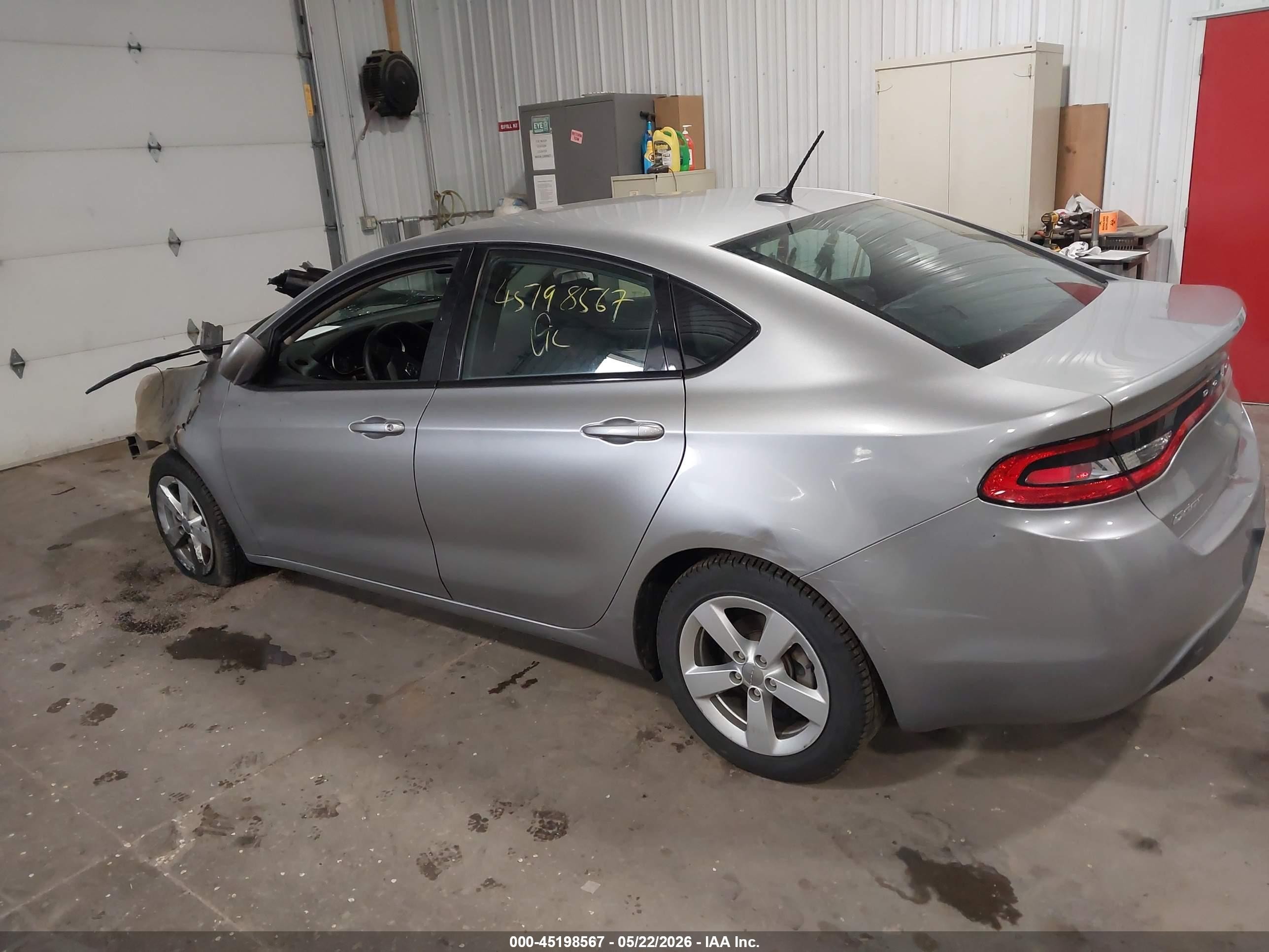 2015 Dodge Dart Sxt Gray vin: 1C3CDFBBXFD128514