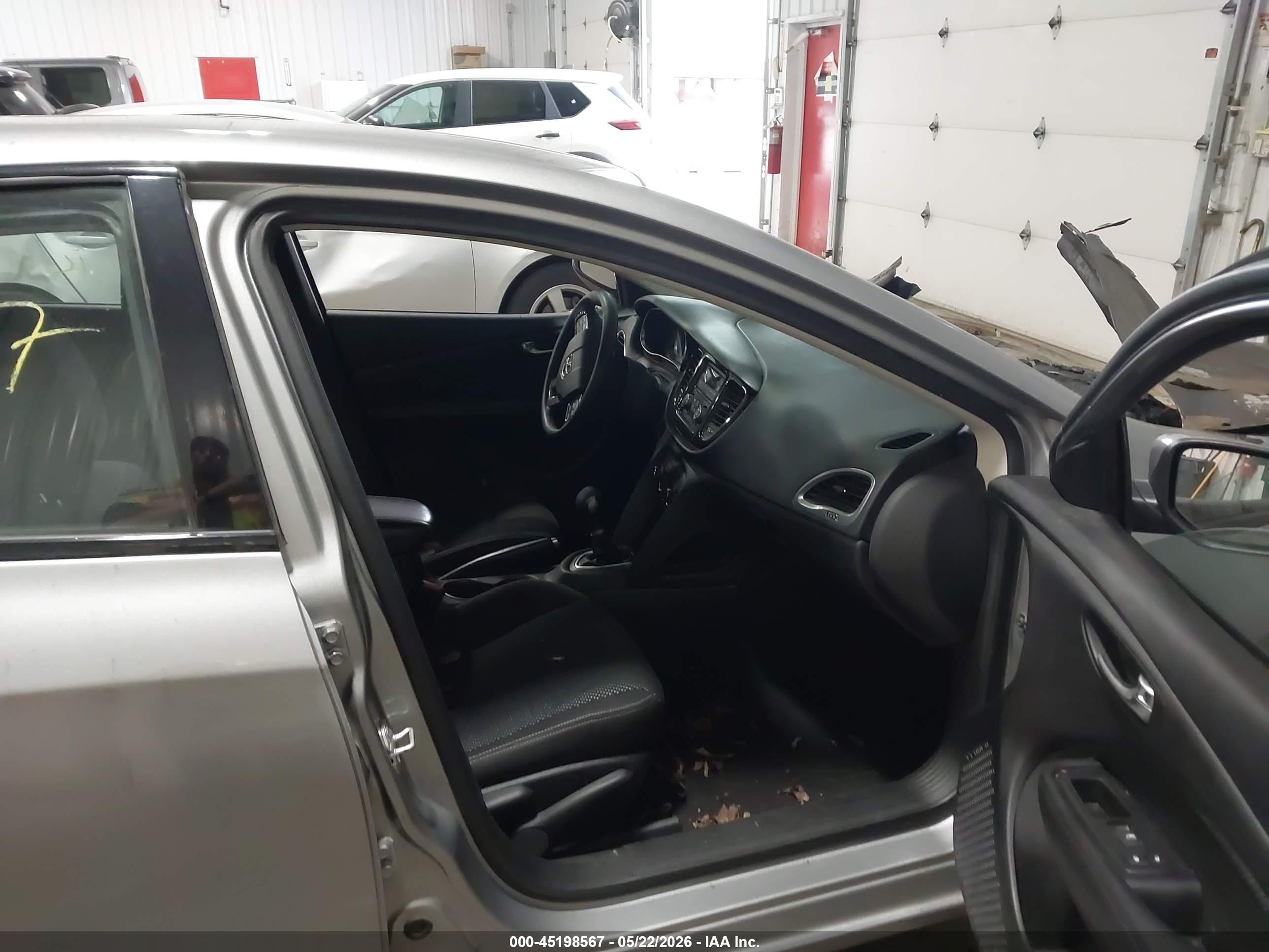 2015 Dodge Dart Sxt Gray vin: 1C3CDFBBXFD128514