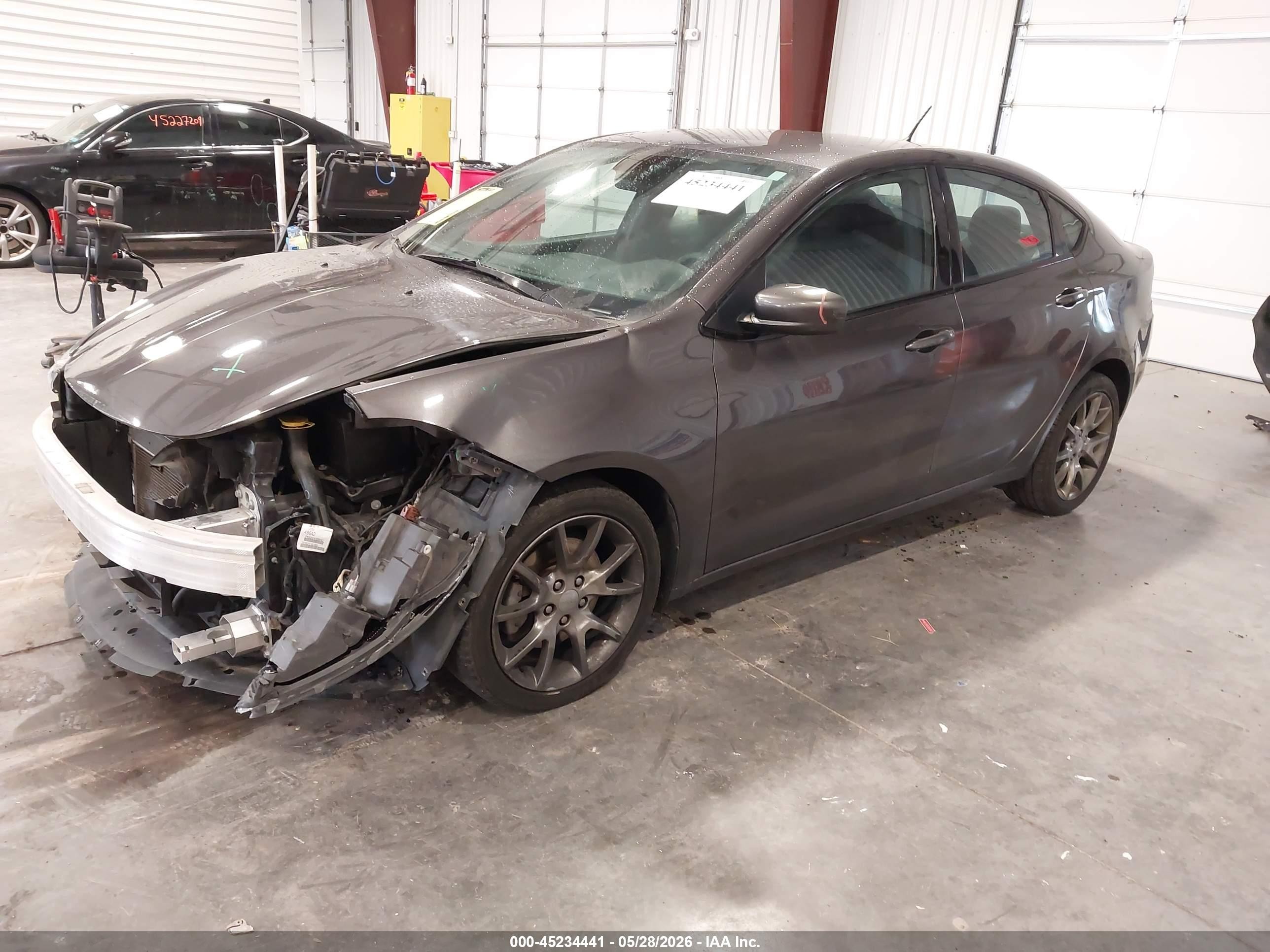 2015 Dodge Dart Sxt Черный vin: 1C3CDFBBXFD141439