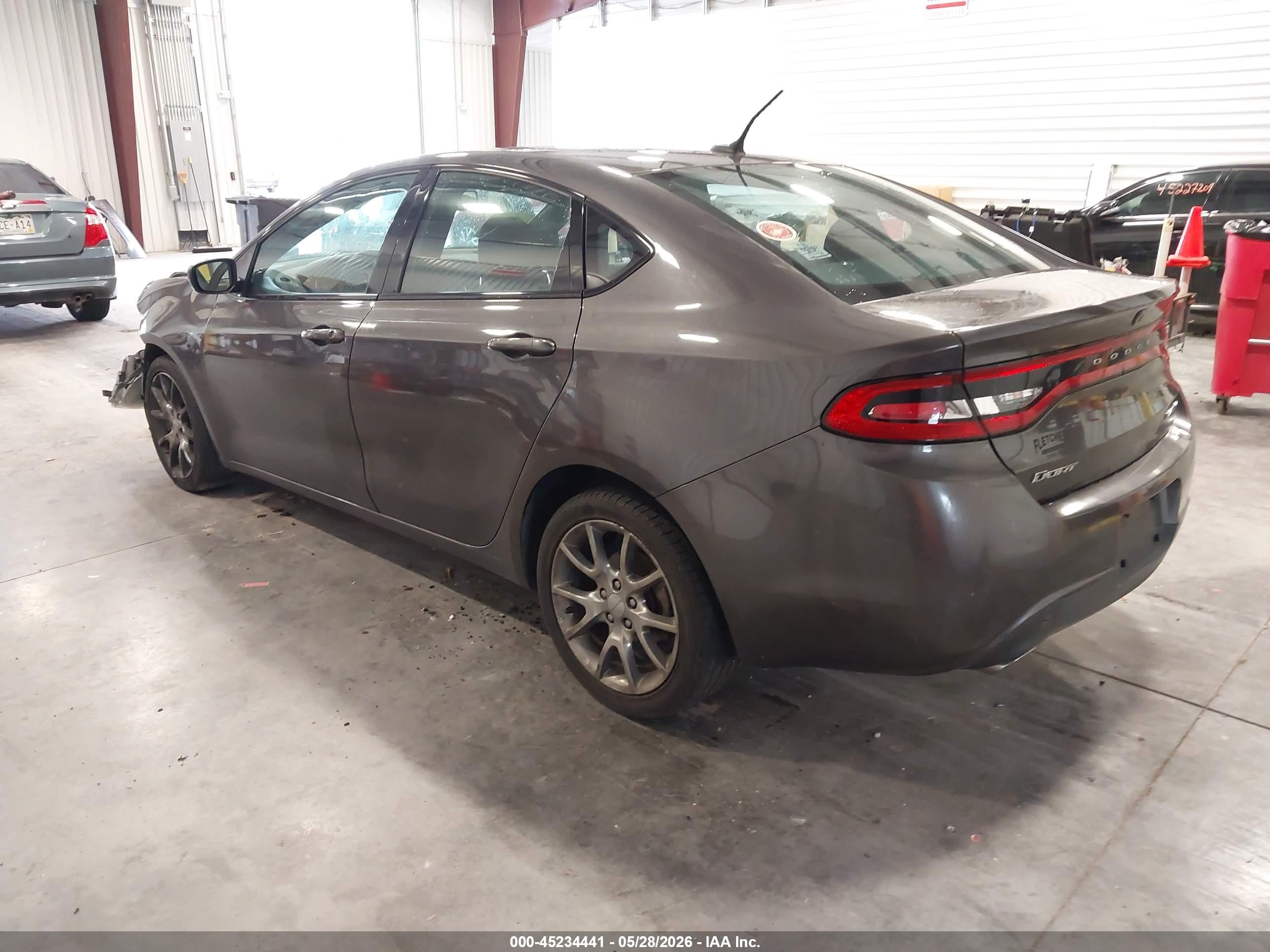 2015 Dodge Dart Sxt Черный vin: 1C3CDFBBXFD141439