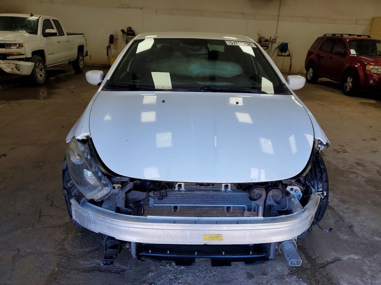 2015 Dodge Dart Sxt White vin: 1C3CDFBBXFD201252