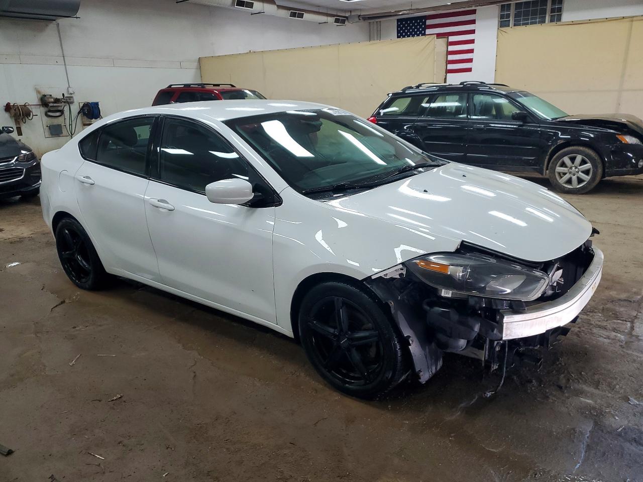 2015 Dodge Dart Sxt White vin: 1C3CDFBBXFD201252