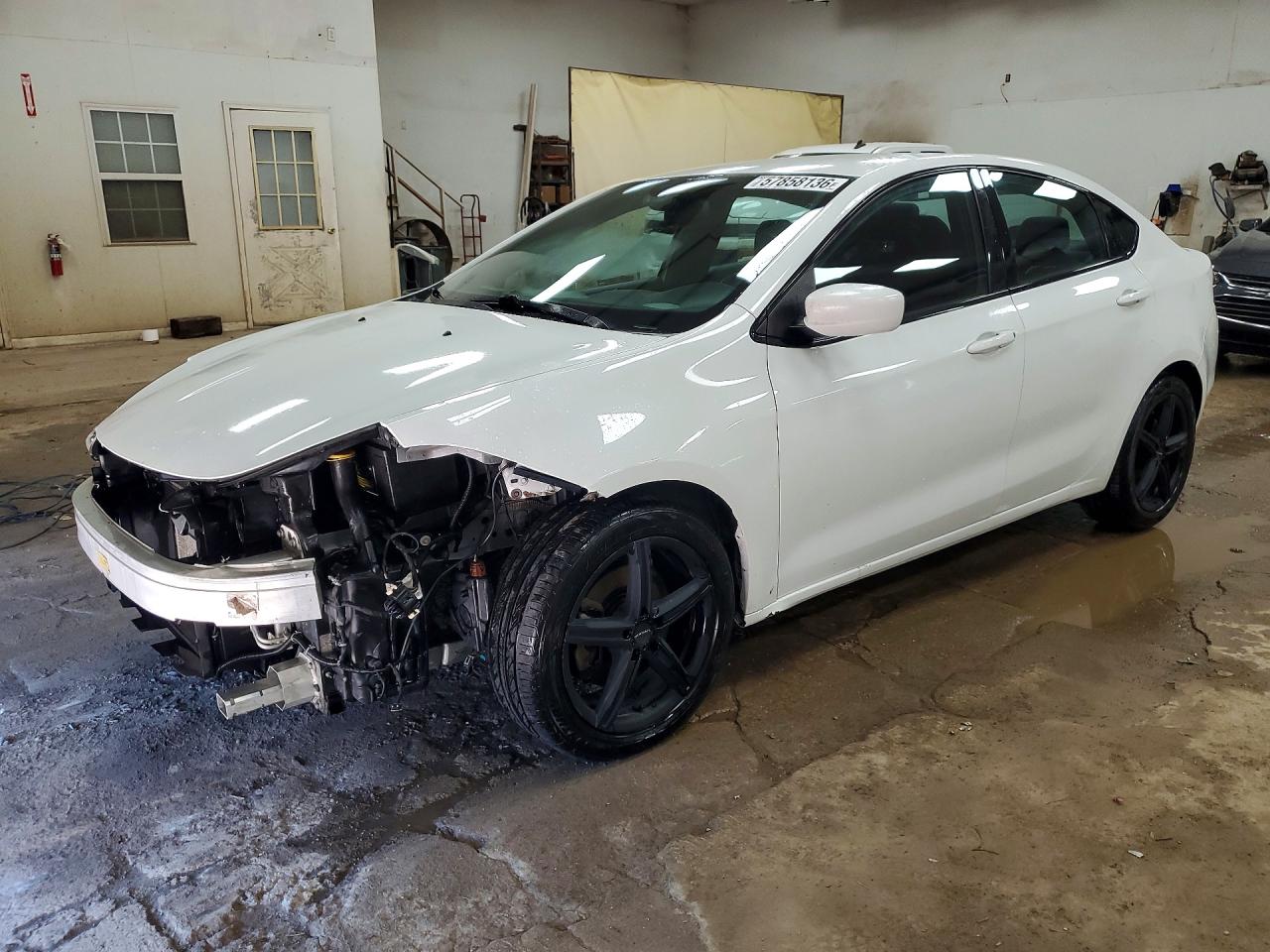2015 Dodge Dart Sxt White vin: 1C3CDFBBXFD201252