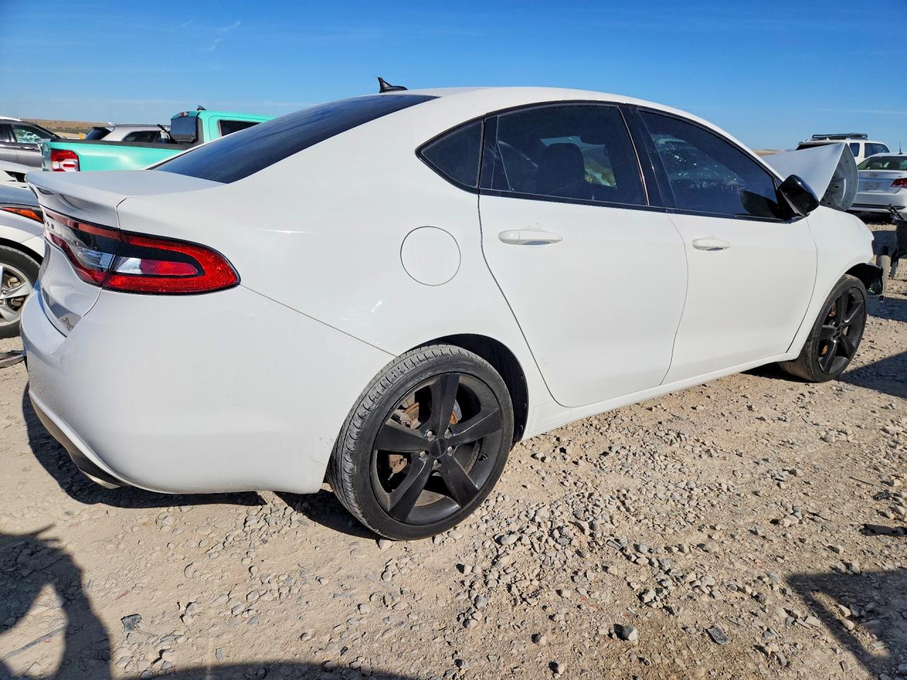 2015 Dodge Dart Sxt White vin: 1C3CDFBBXFD212607