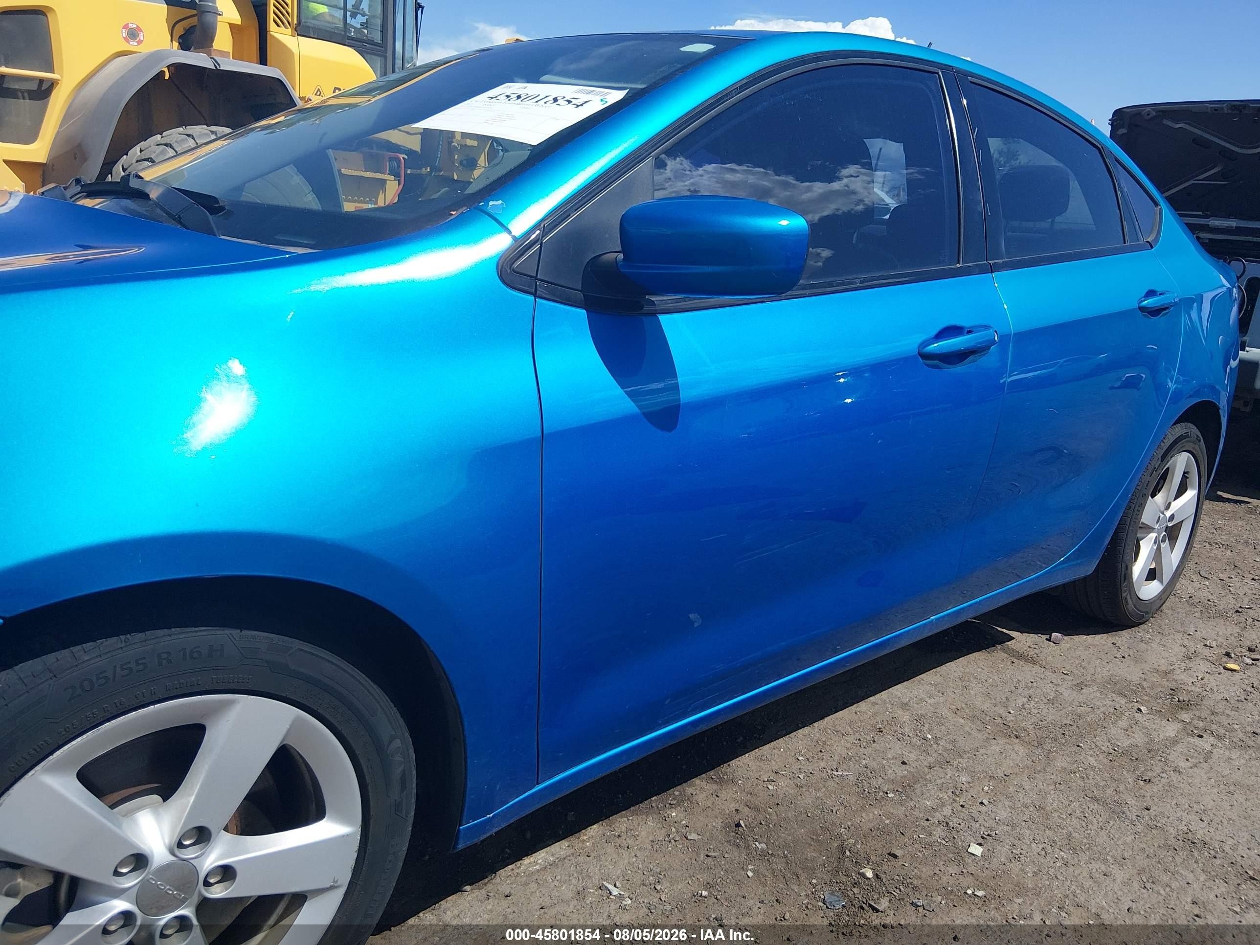 2015 Dodge Dart Sxt Blue vin: 1C3CDFBBXFD223428
