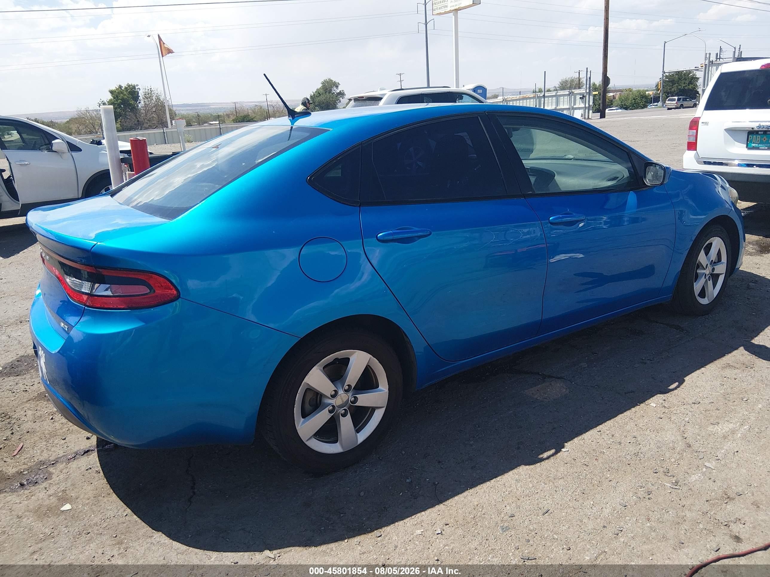 2015 Dodge Dart Sxt Blue vin: 1C3CDFBBXFD223428