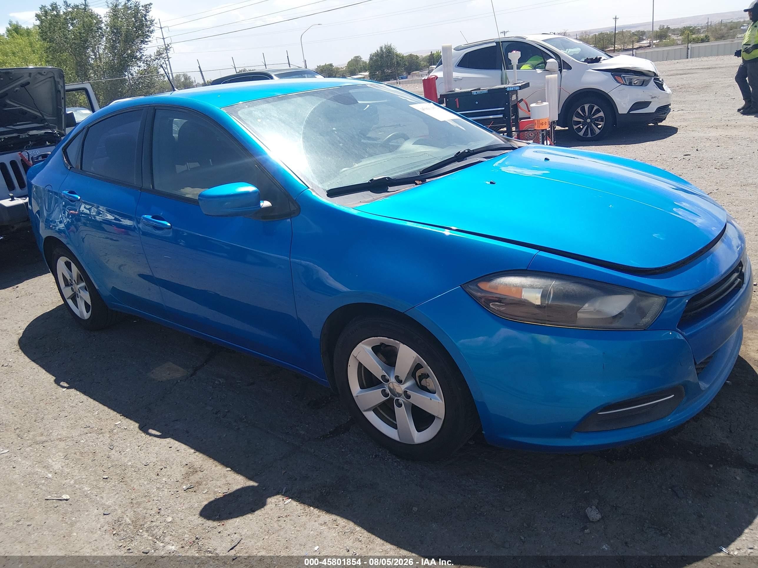 2015 Dodge Dart Sxt Синий vin: 1C3CDFBBXFD223428