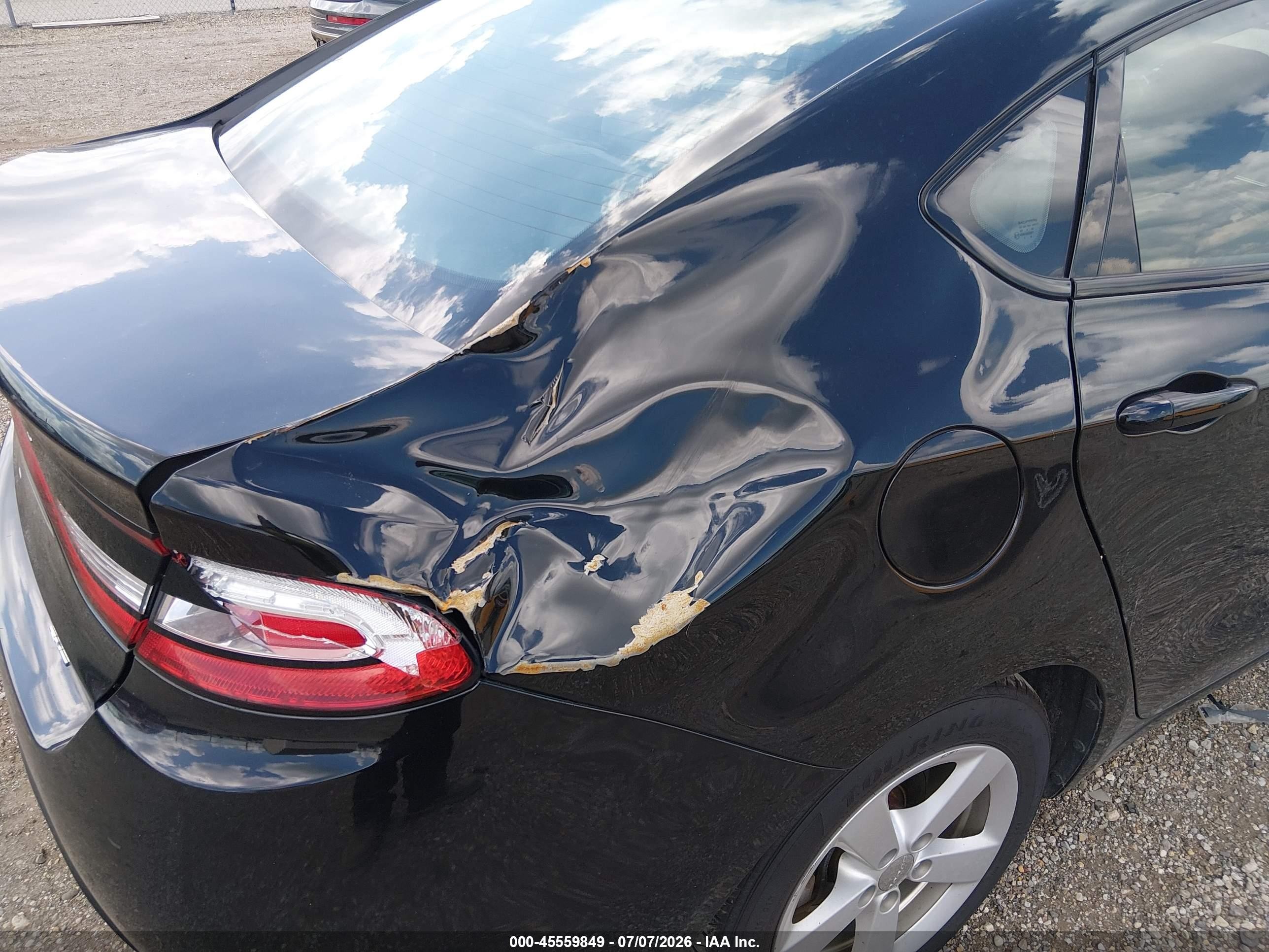 2015 Dodge Dart Sxt Black vin: 1C3CDFBBXFD242738