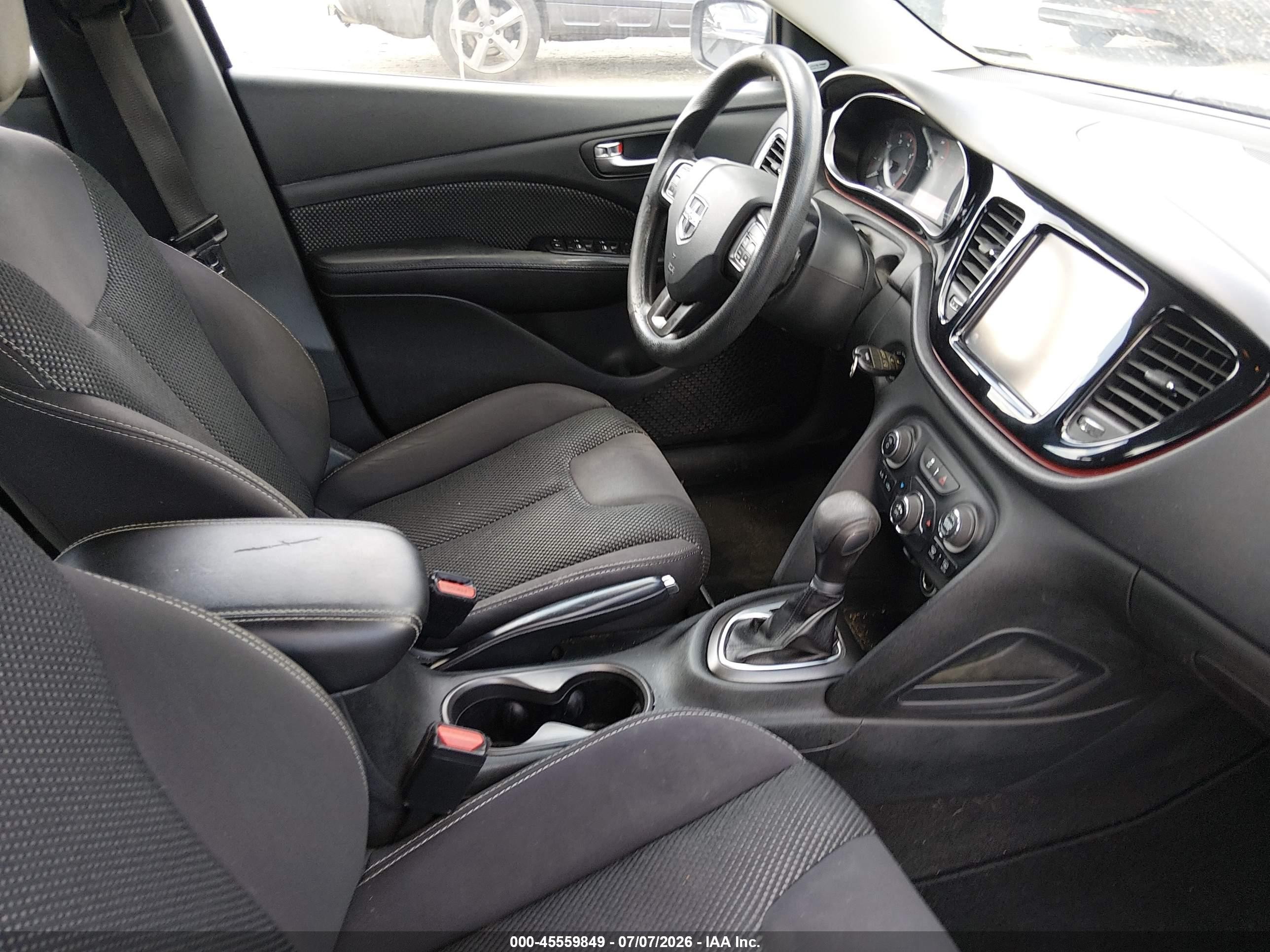 2015 Dodge Dart Sxt Black vin: 1C3CDFBBXFD242738