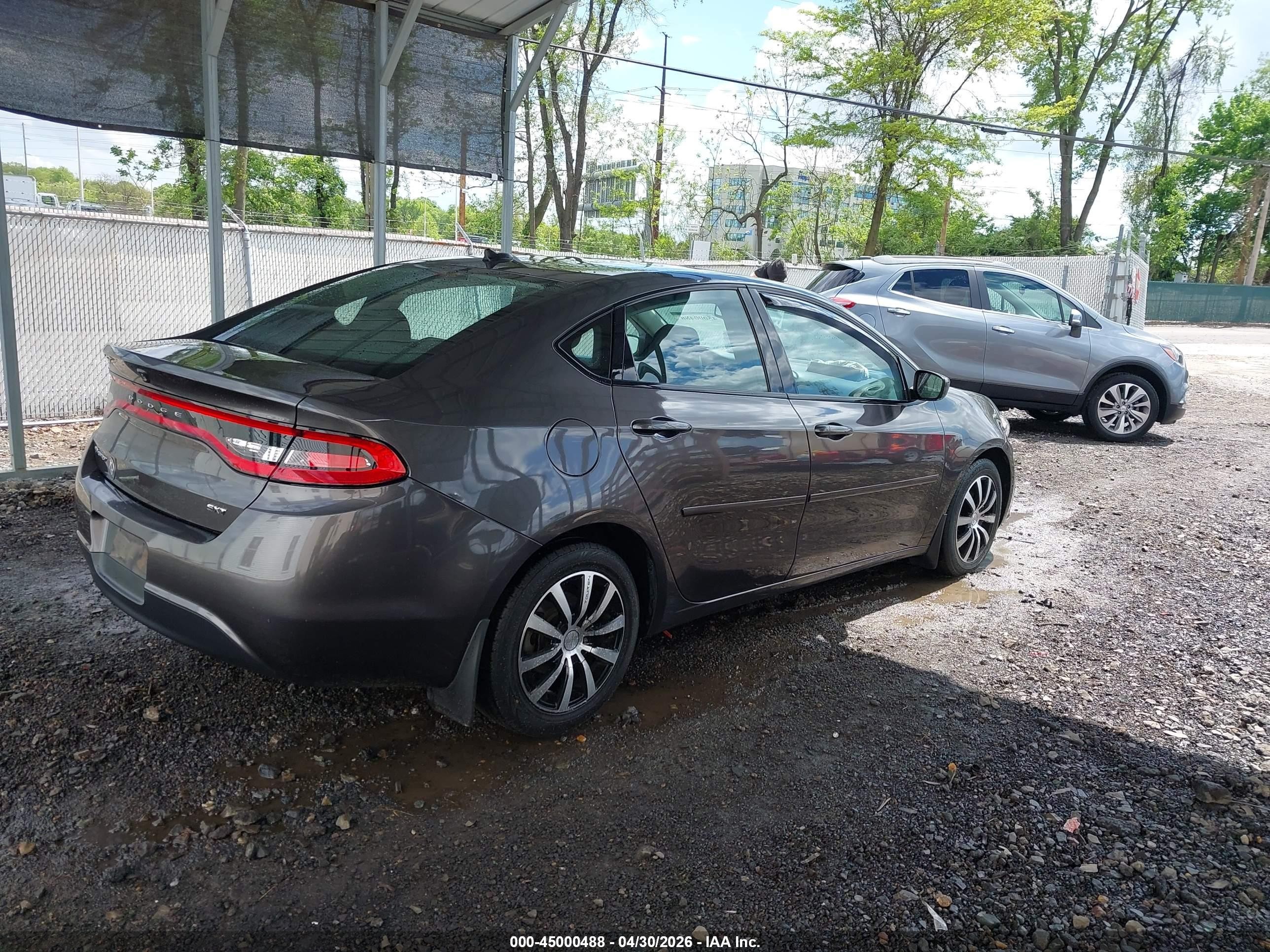2015 Dodge Dart Sxt Серый vin: 1C3CDFBBXFD316286