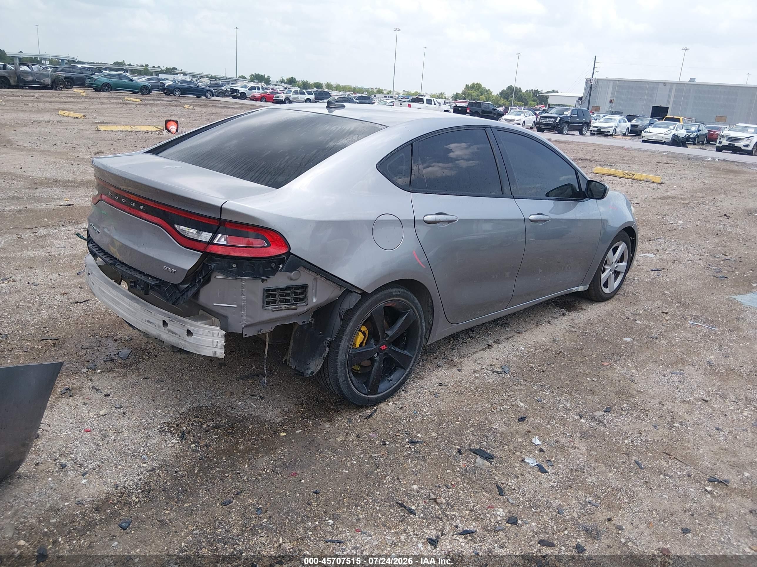 2015 Dodge Dart Sxt Silver vin: 1C3CDFBBXFD390310