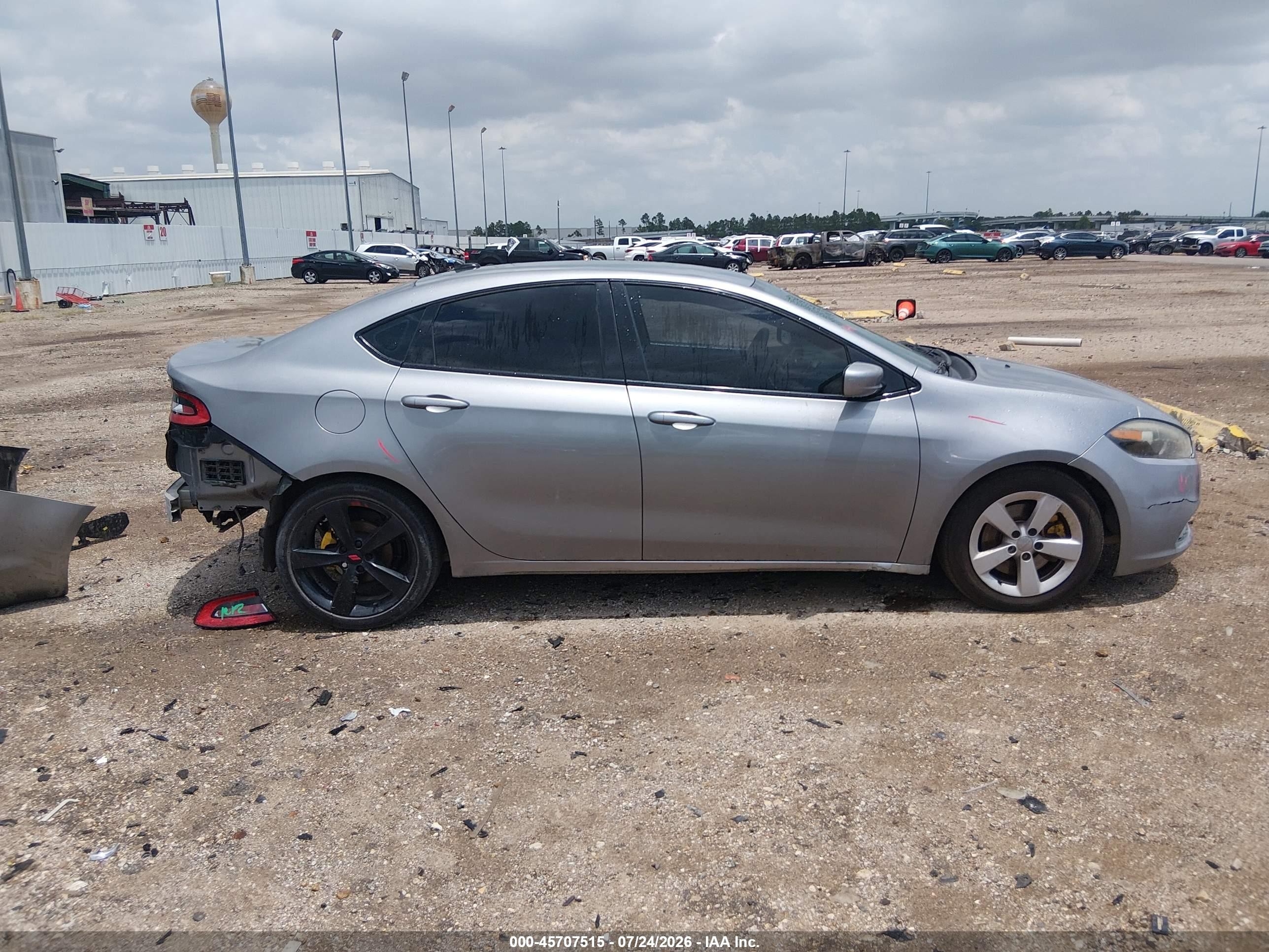 2015 Dodge Dart Sxt Silver vin: 1C3CDFBBXFD390310