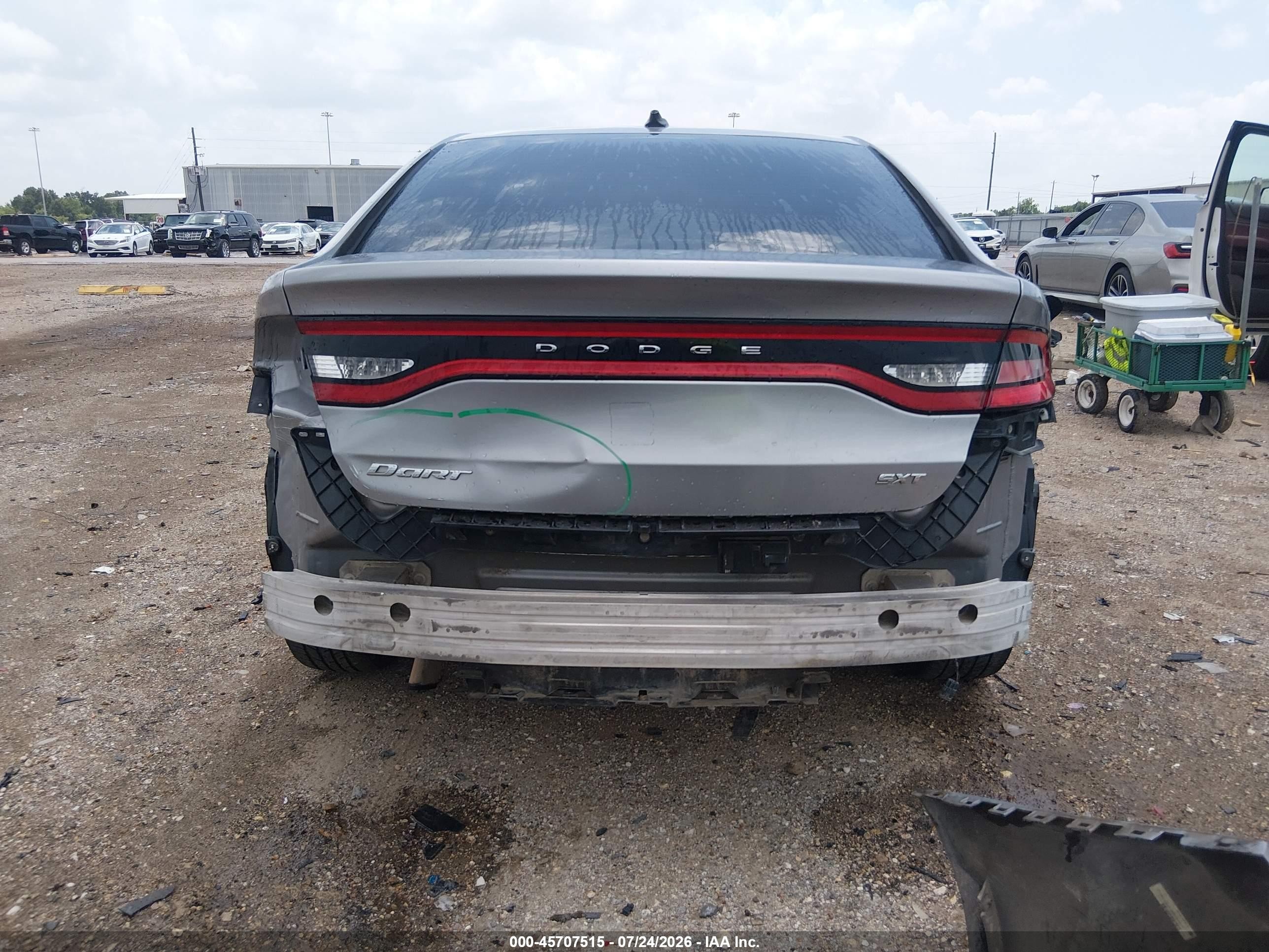 2015 Dodge Dart Sxt Silver vin: 1C3CDFBBXFD390310