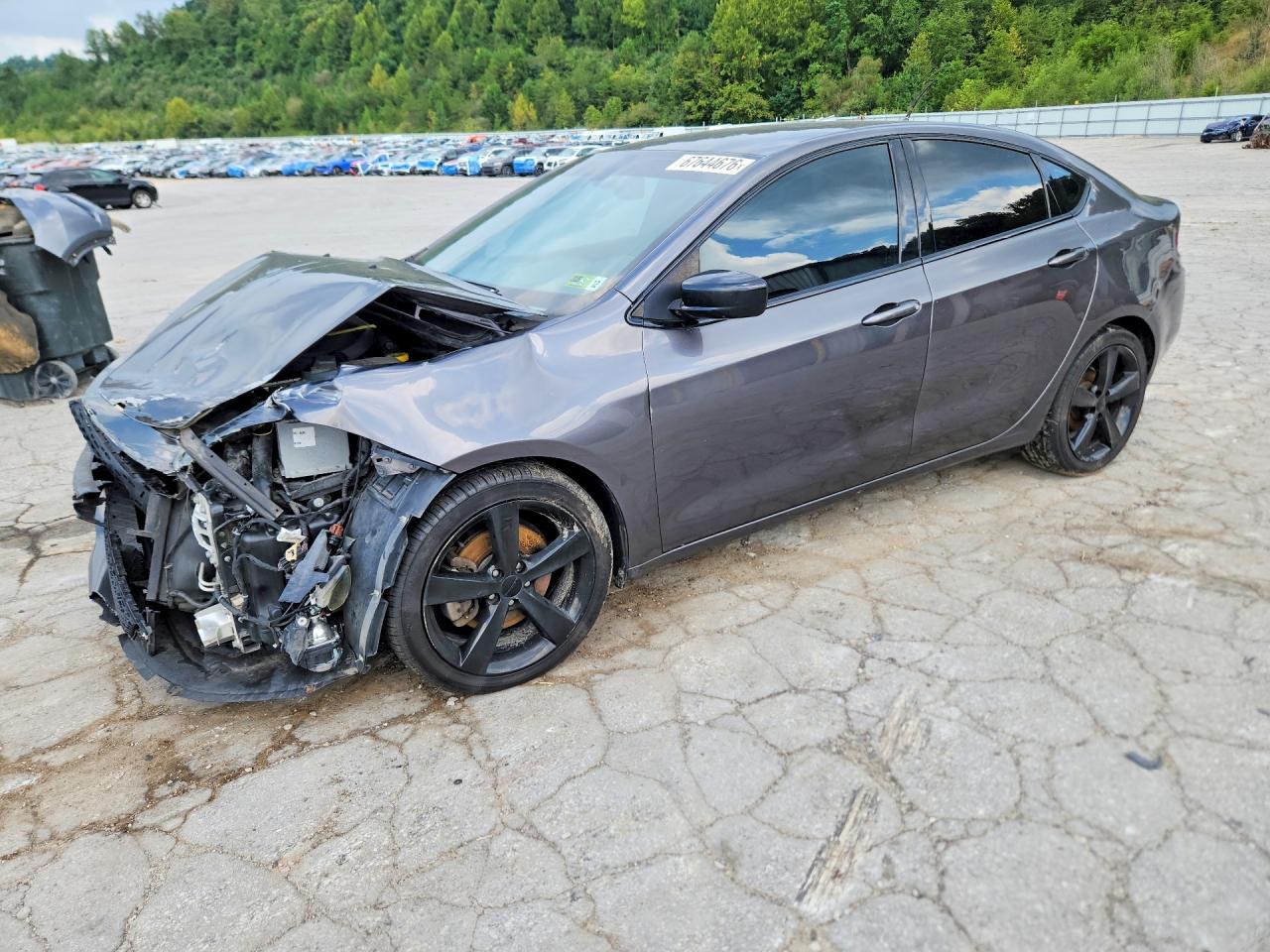 2015 Dodge Dart Sxt Gray vin: 1C3CDFBBXFD421975