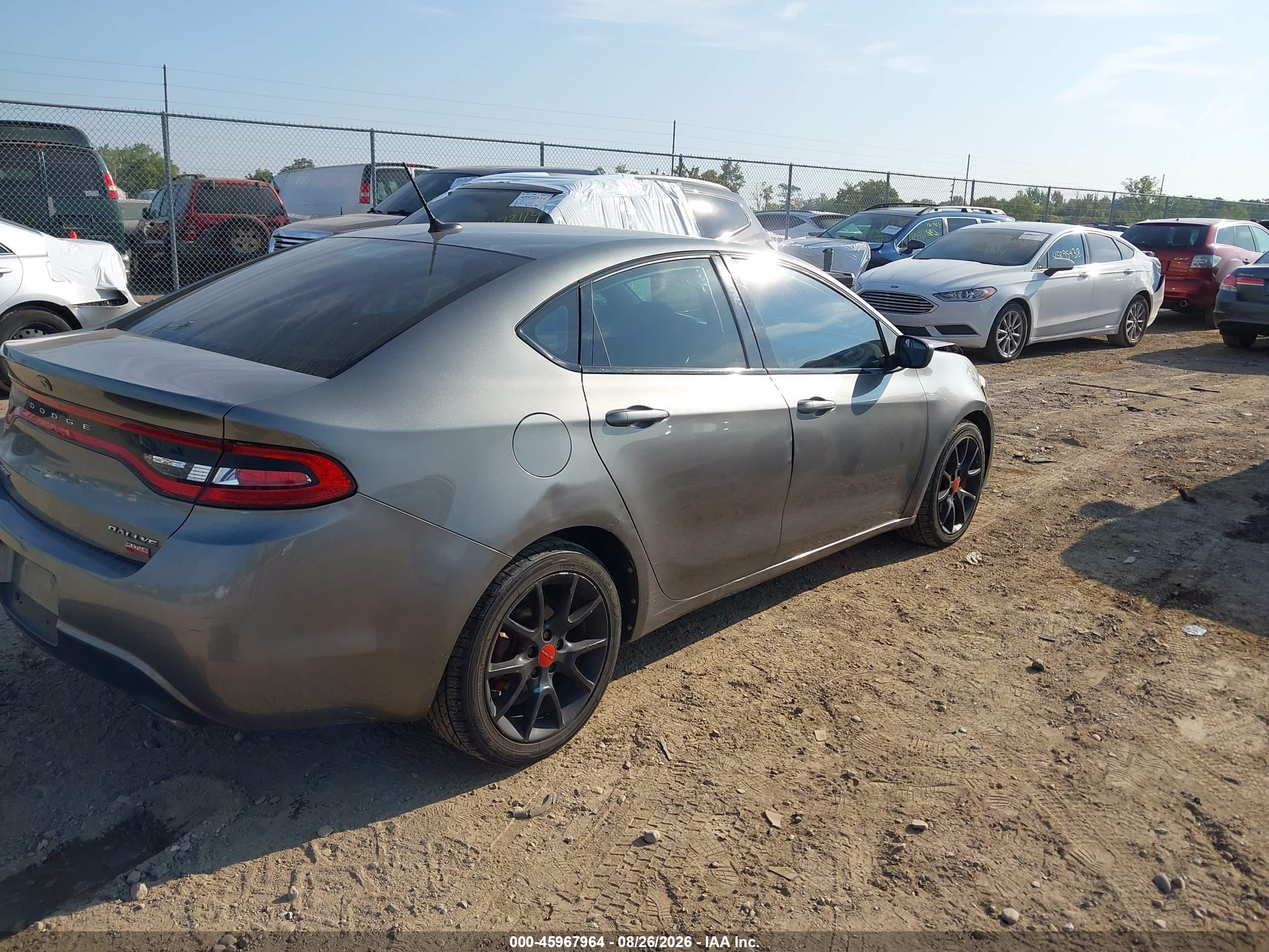 2013 Dodge Dart Rallye Gray vin: 1C3CDFBH0DD257833