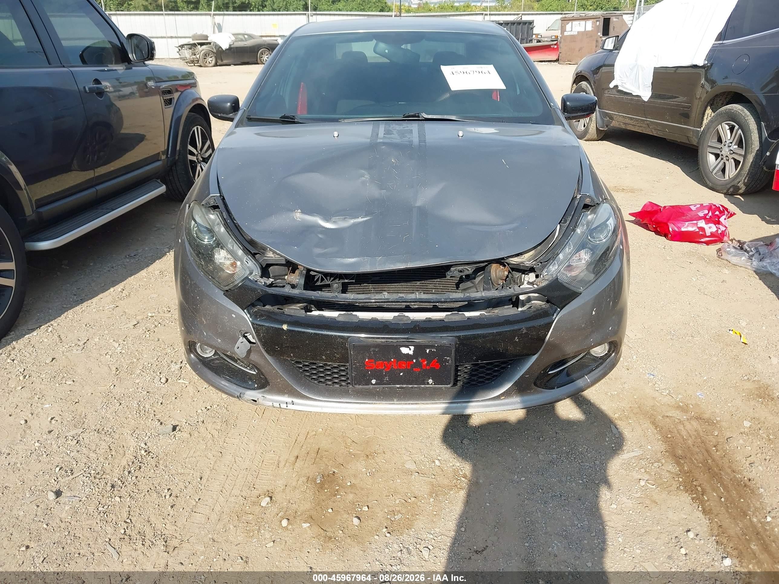 2013 Dodge Dart Rallye Gray vin: 1C3CDFBH0DD257833